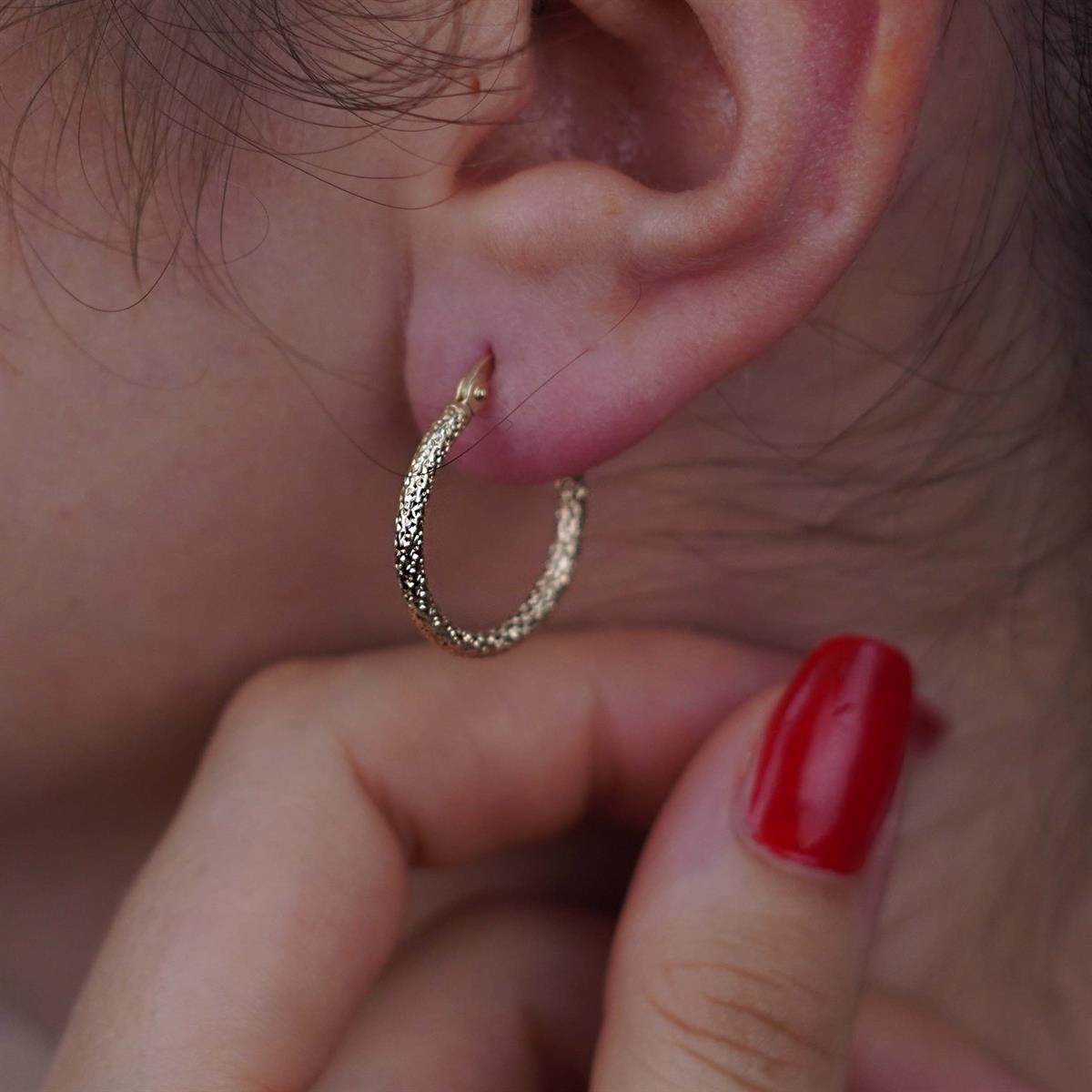 Dokulu Küpe - Medium