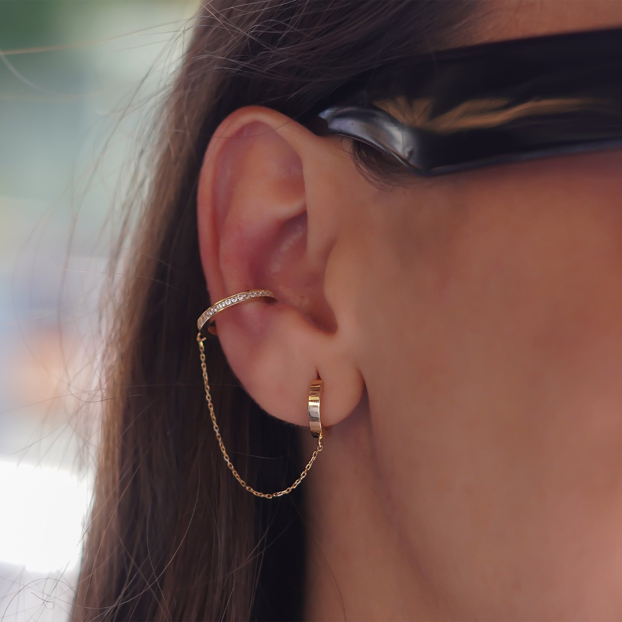 Elara Zincirli Ear Cuff