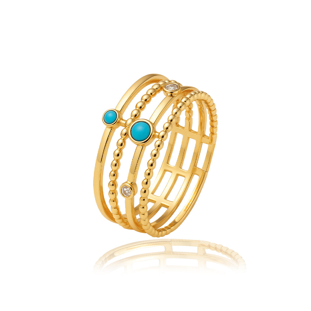 Firuze Şerit Yüzük