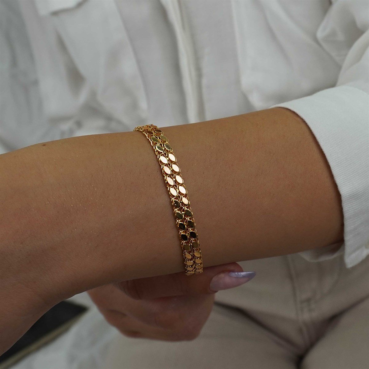 İki Sıra Arpa Bileklik