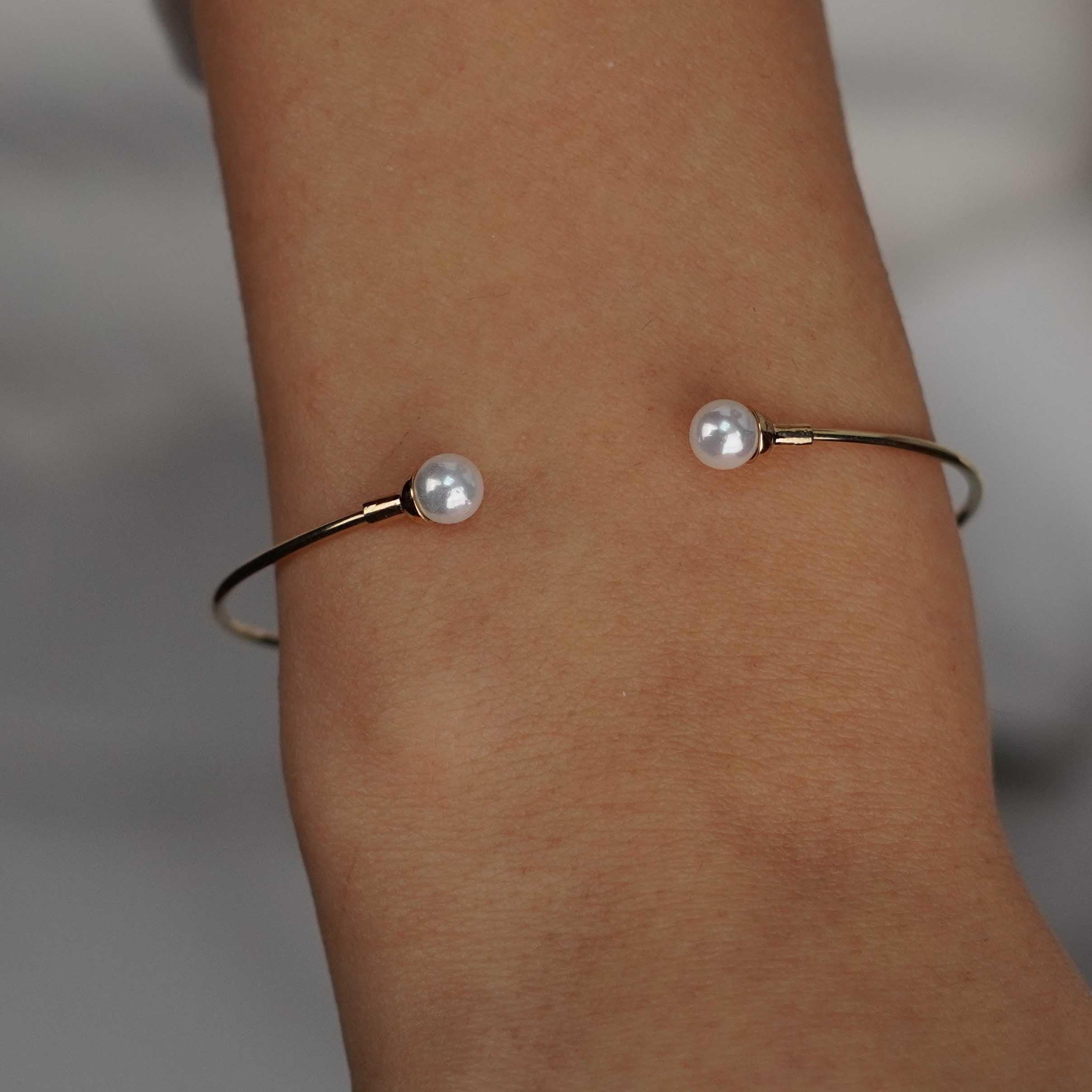 İnci Kelepçe Bilezik