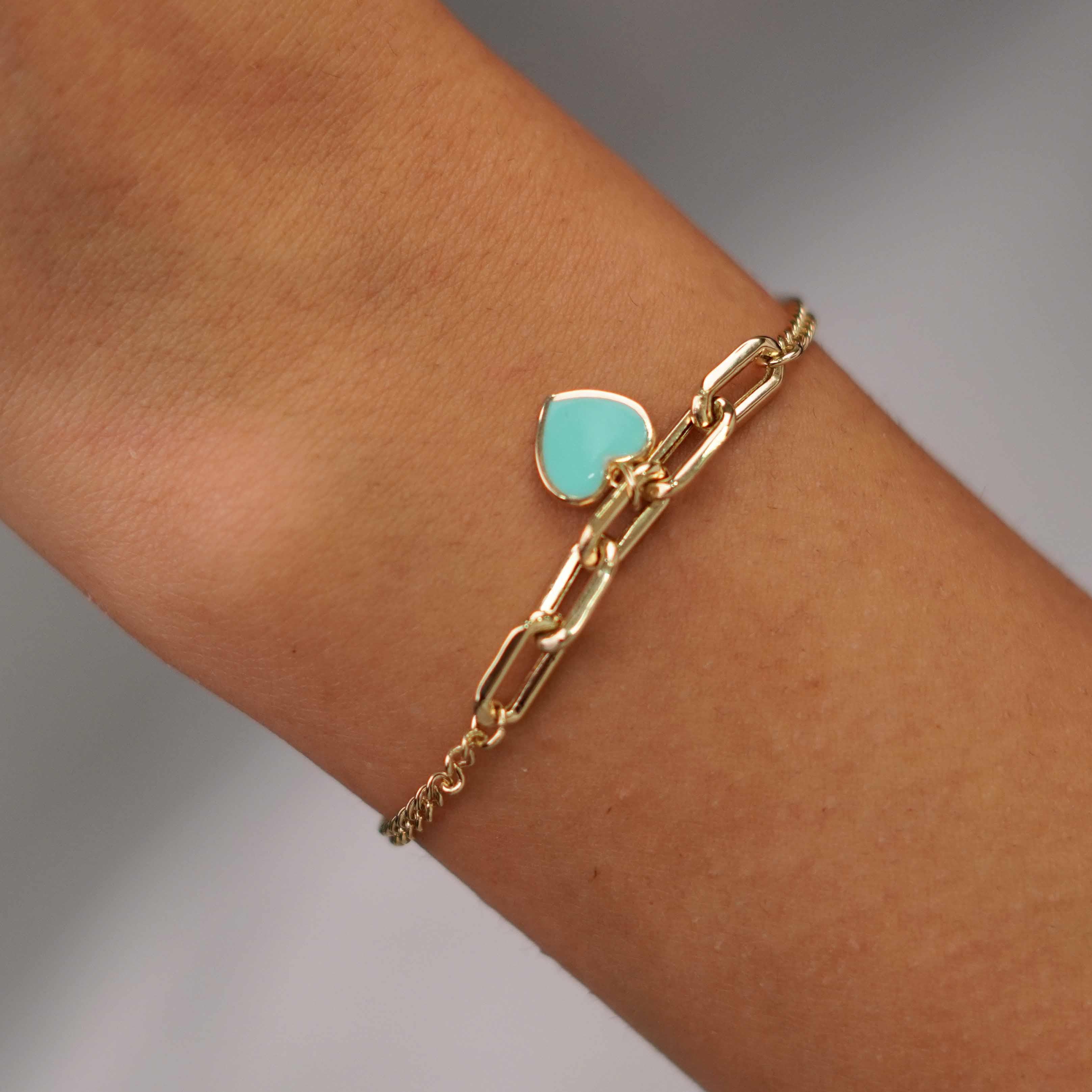 Kalp Charm Bileklik