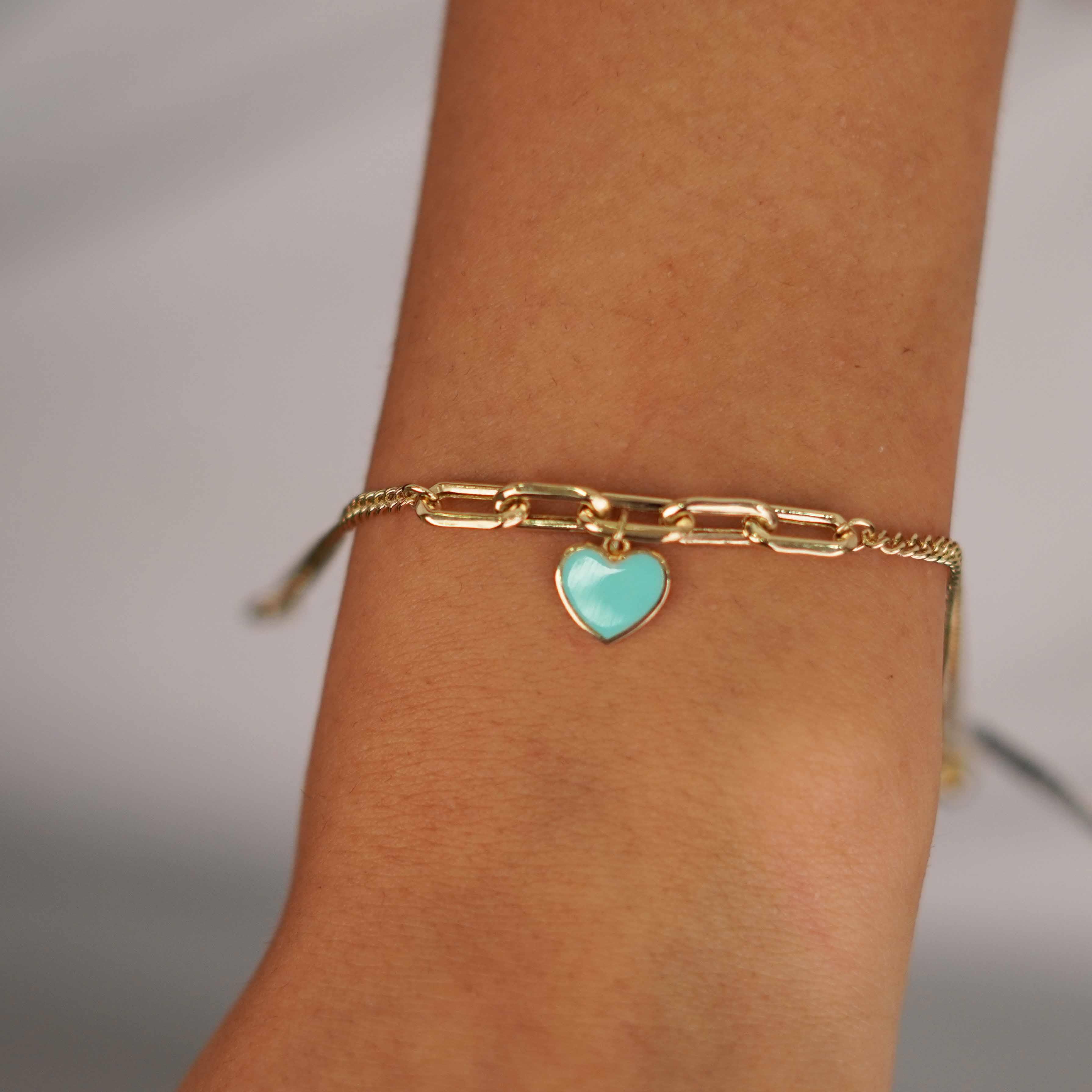 Kalp Charm Bileklik