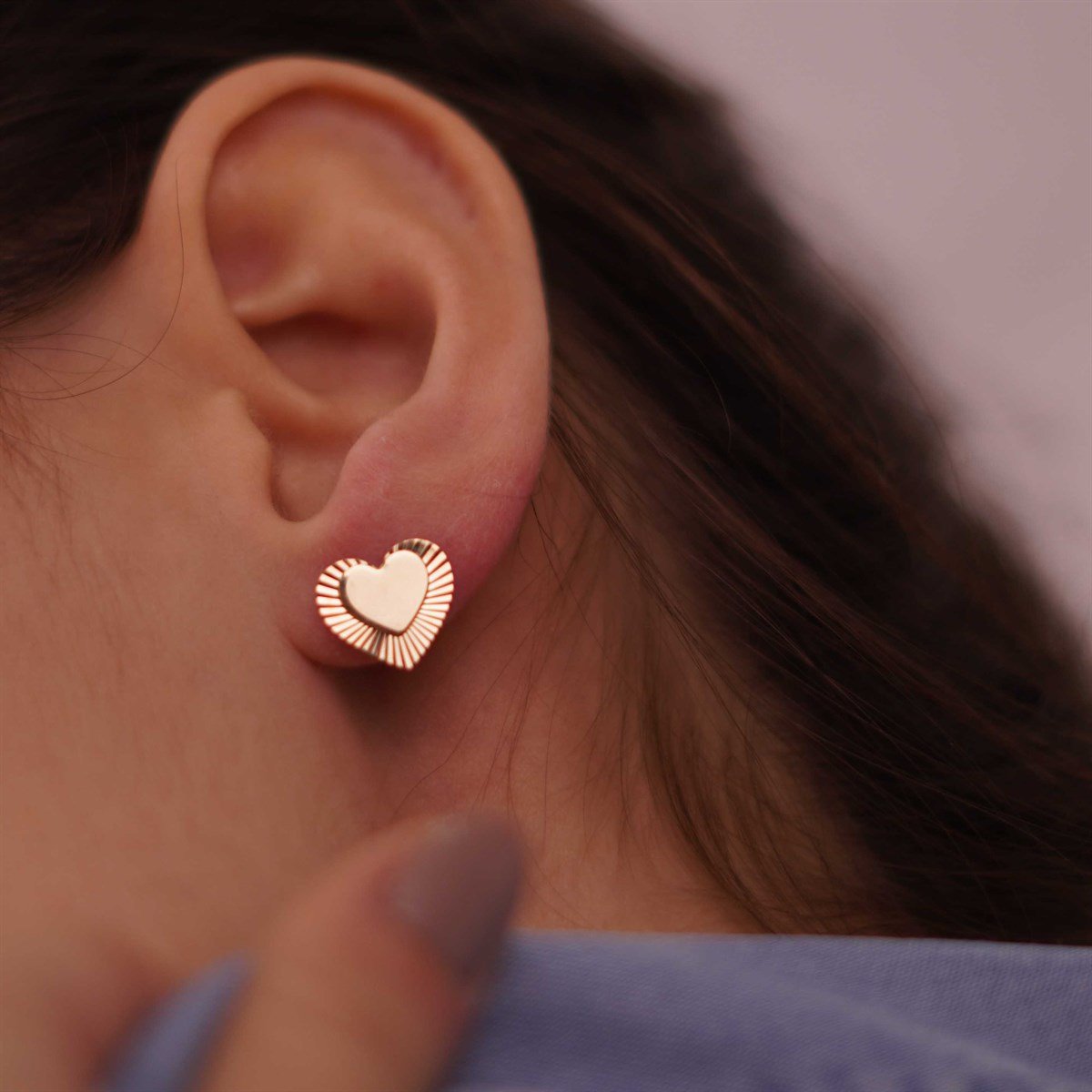 Kalp Parıltı Küpe