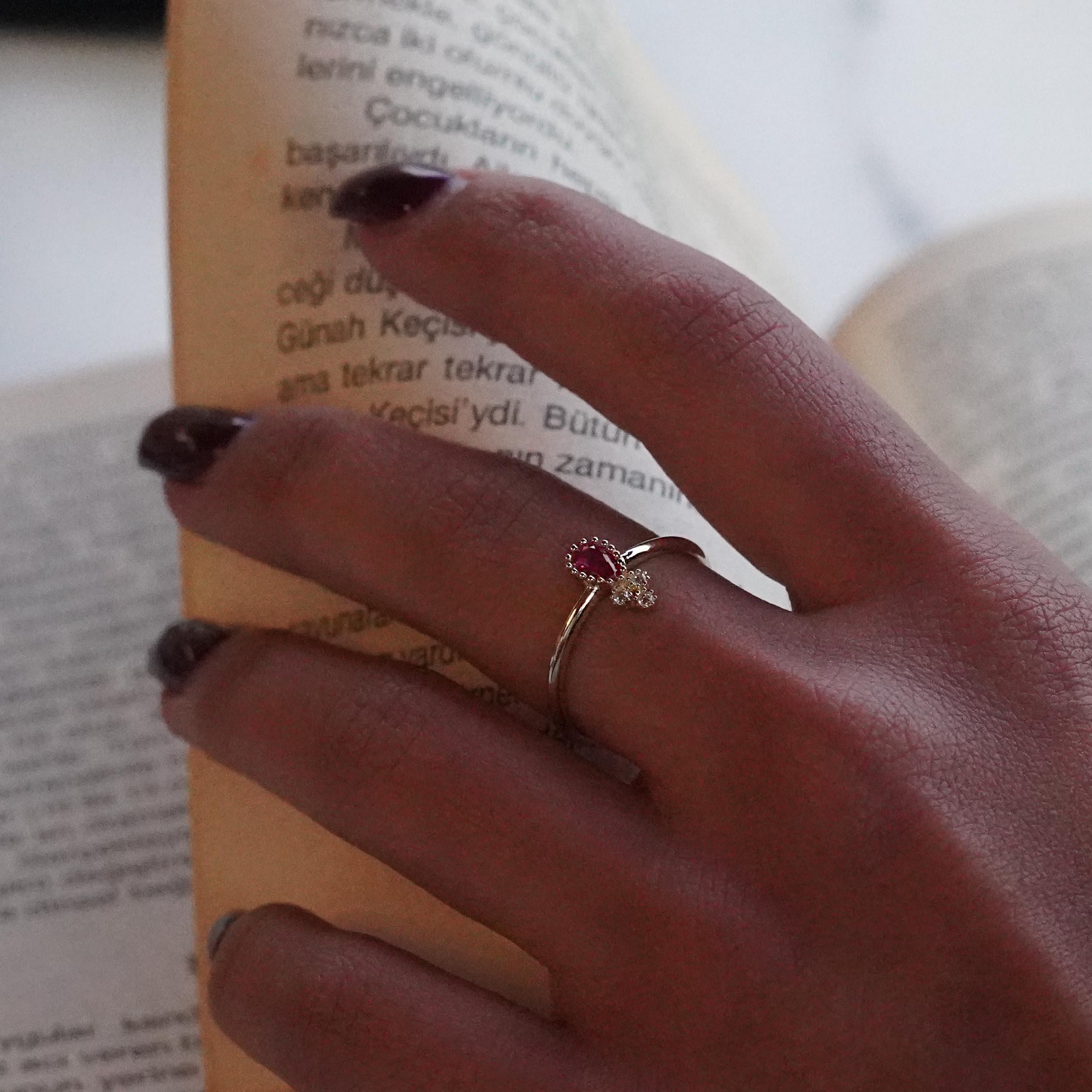Kırmızı Damla Yüzük