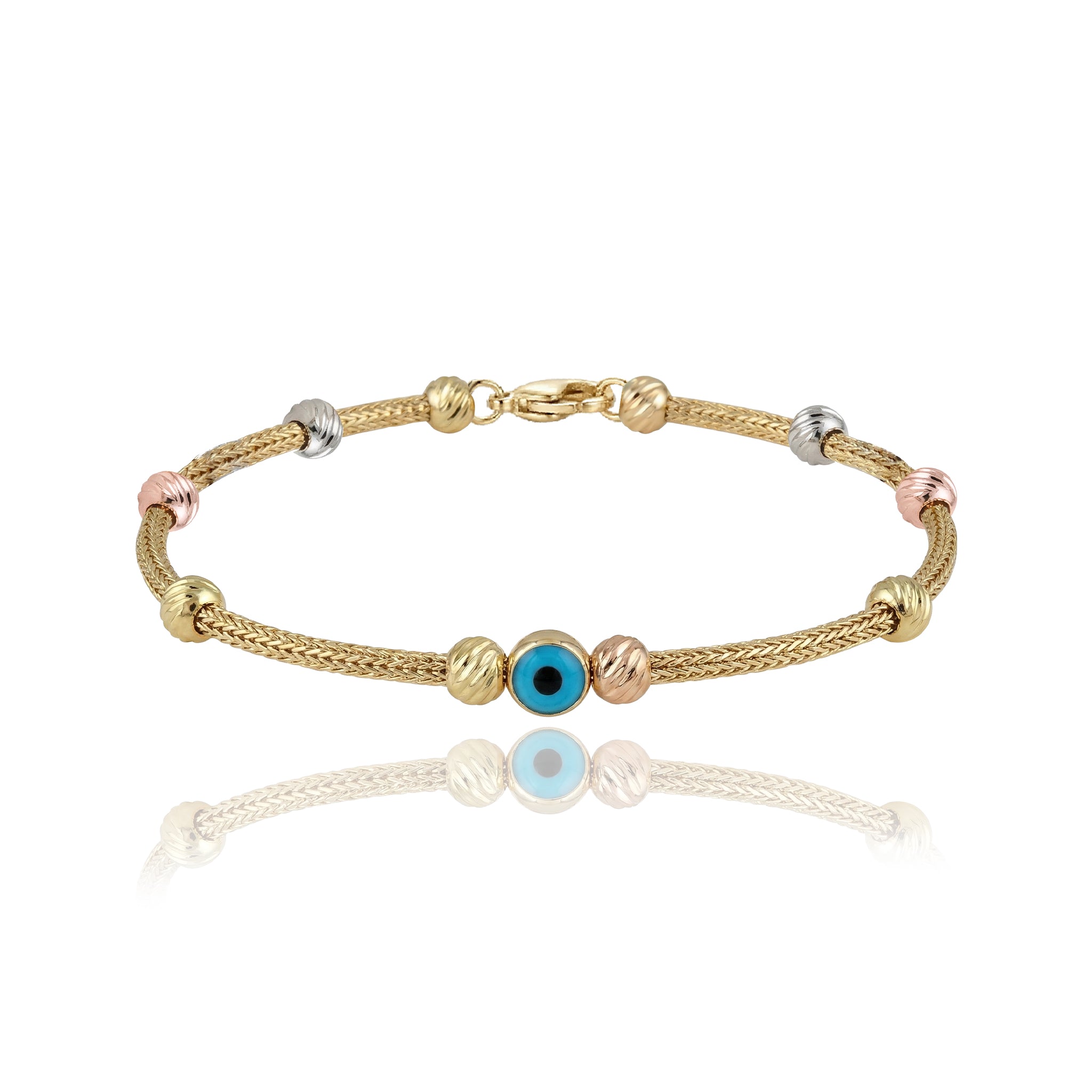 Nazar Boncuklu Dorika PopCorn Bileklik