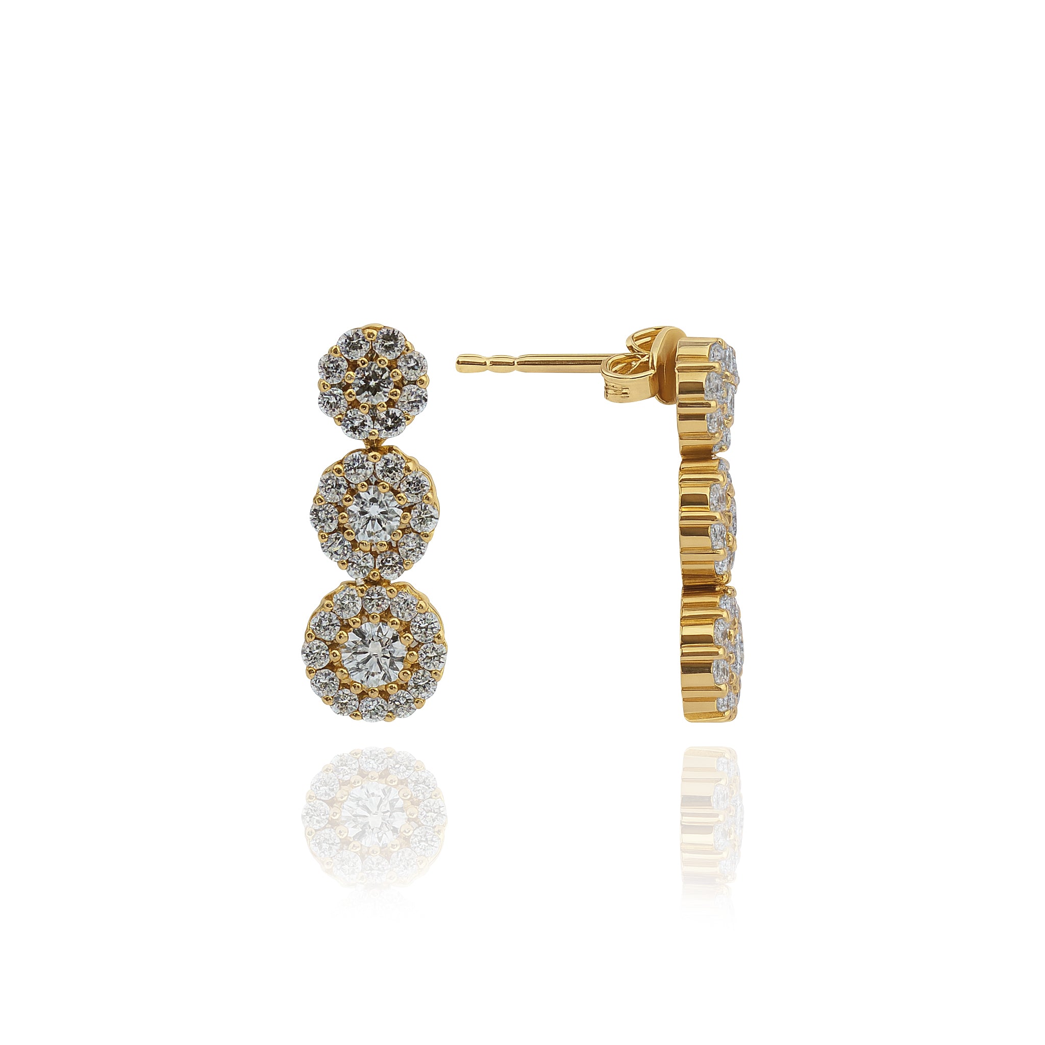 Papatya Salkım Küpe