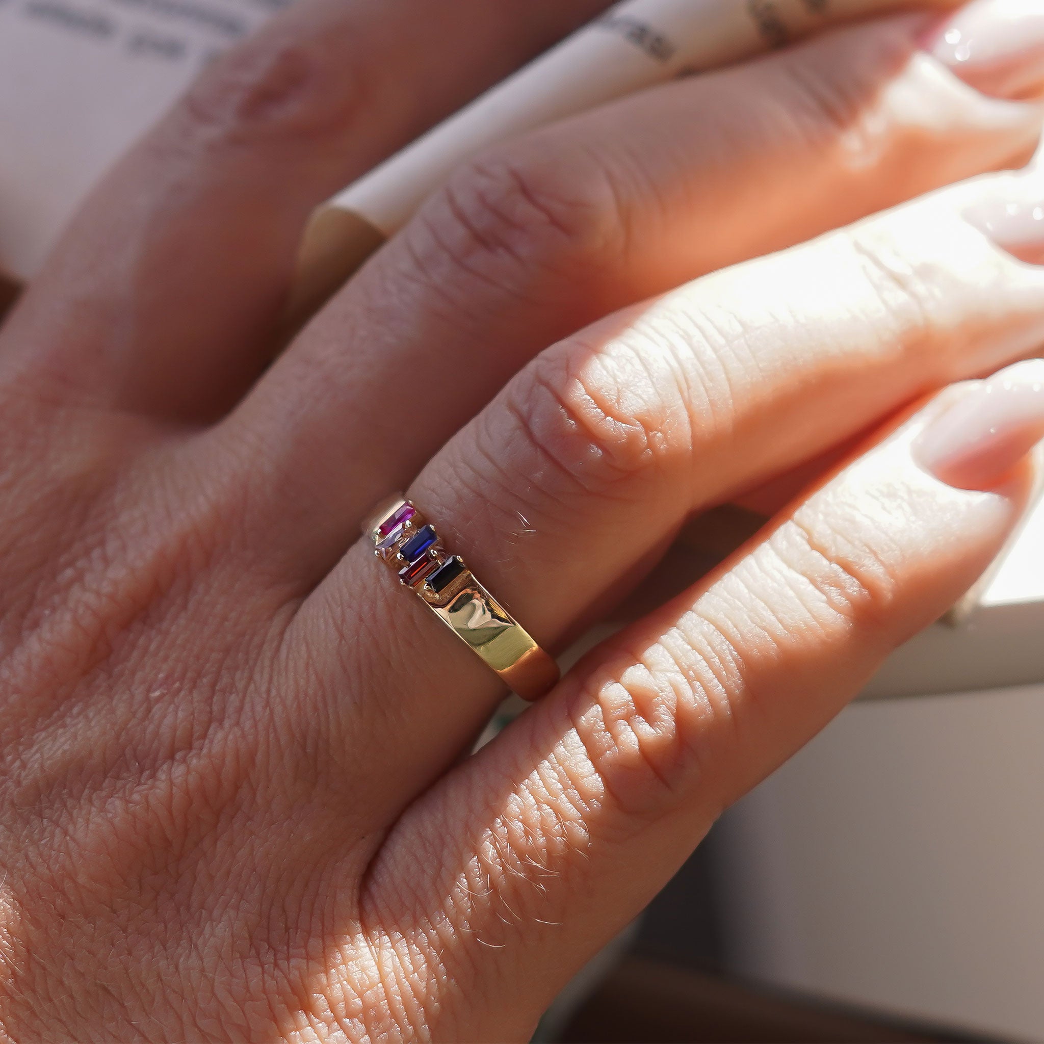 Renkli Baget Yüzük