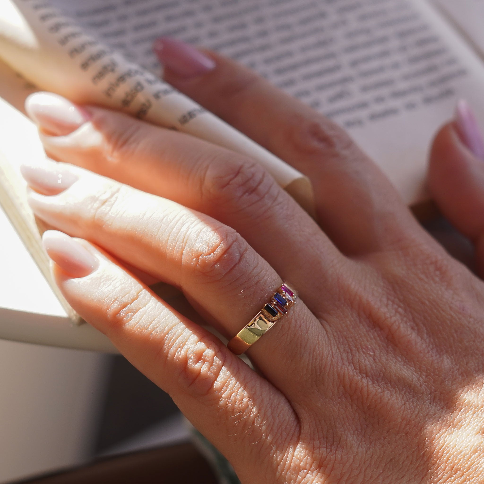 Renkli Baget Yüzük