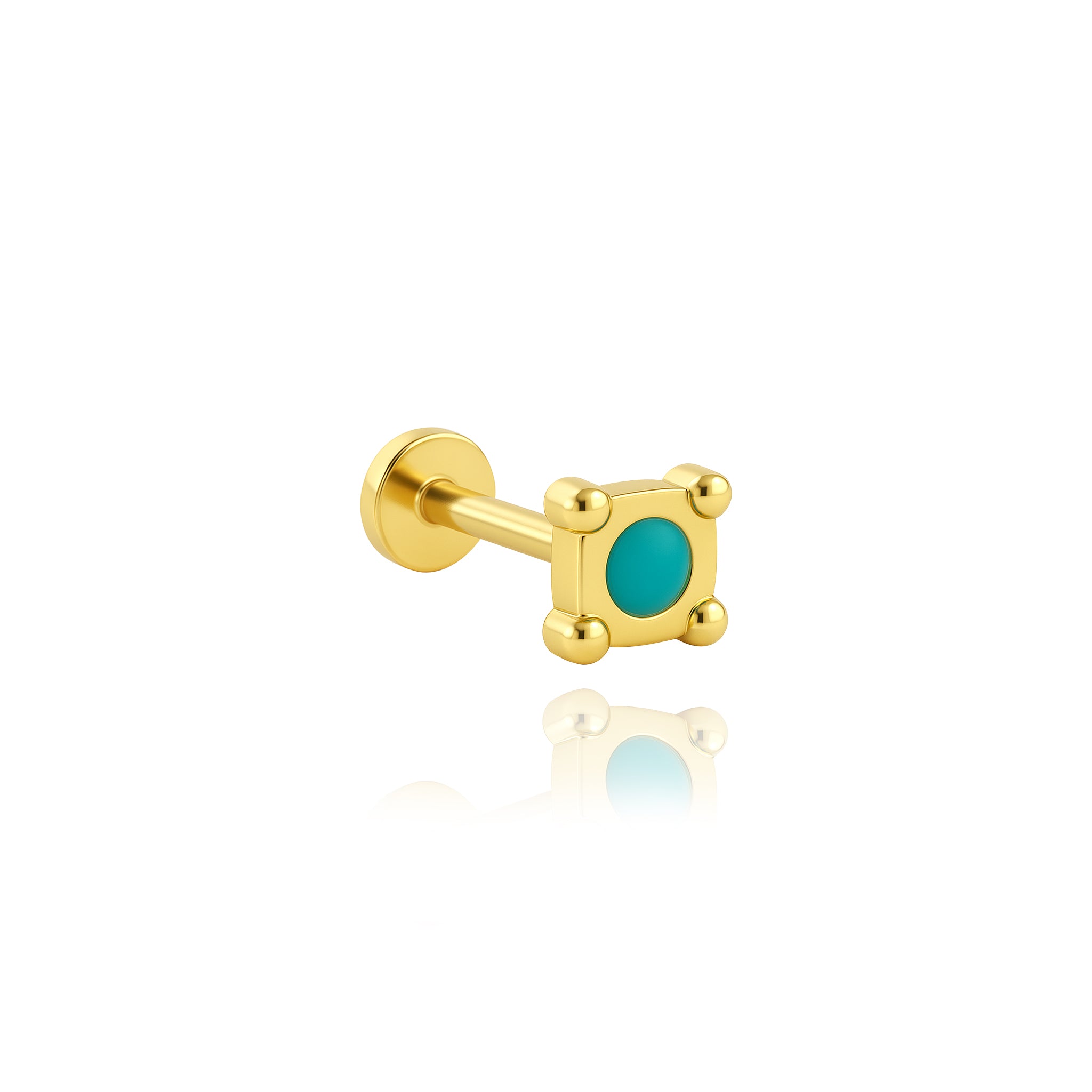 Renkli Kare Piercing
