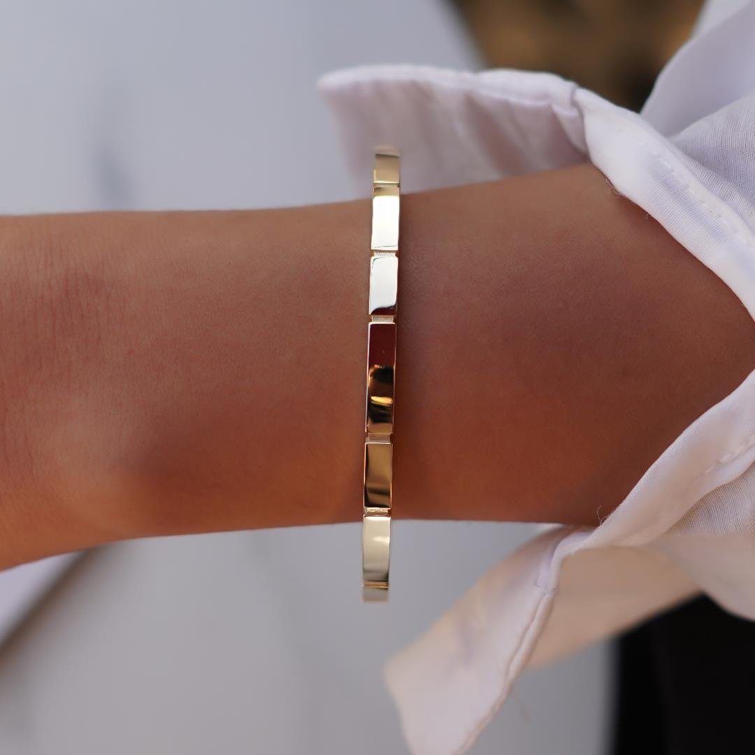 Sade Dikdörtgen Bilezik