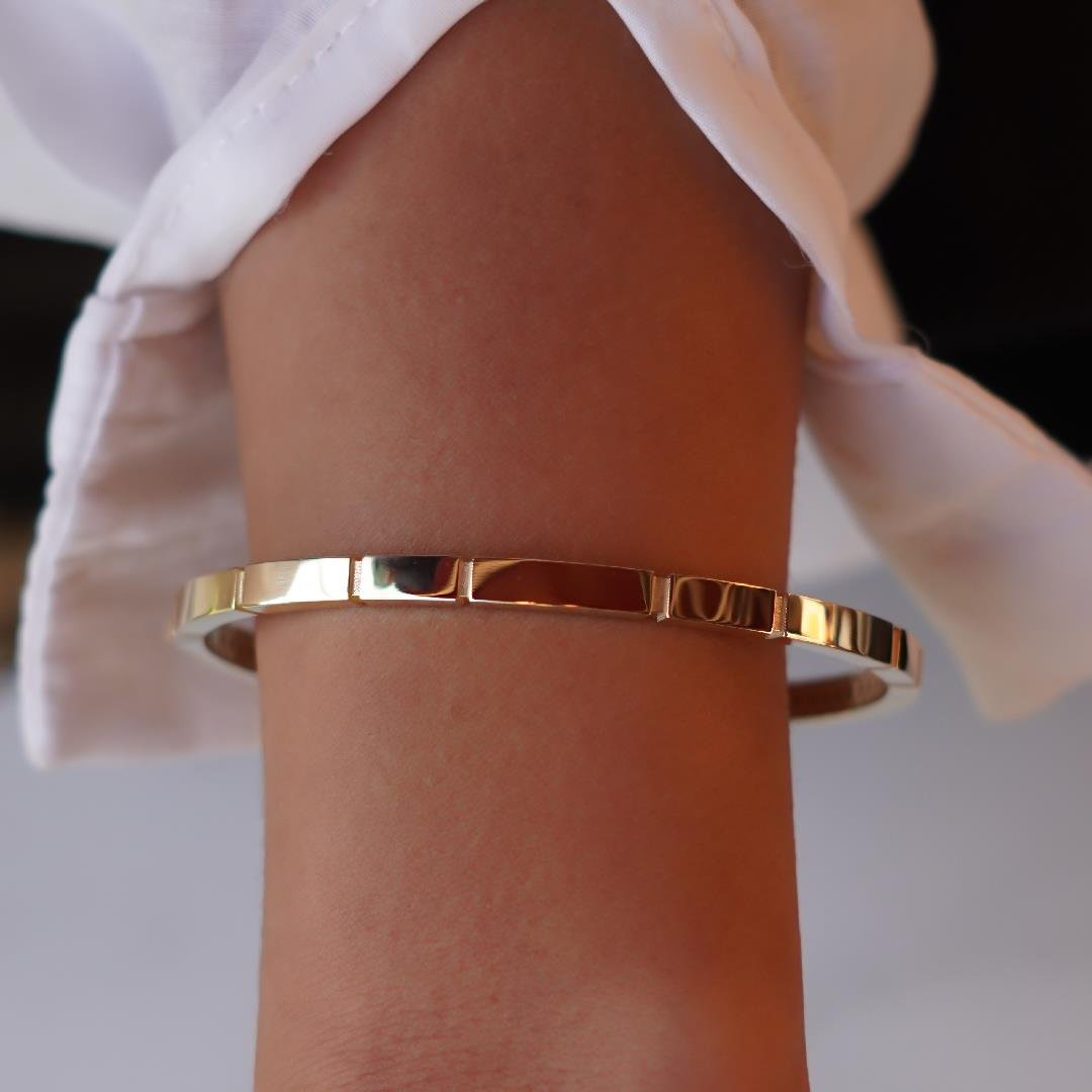 Sade Dikdörtgen Bilezik