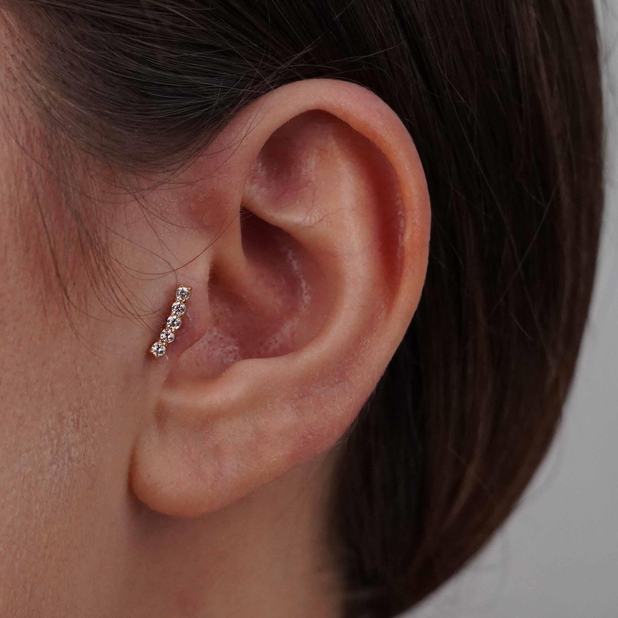 Sıralı Taş Piercing