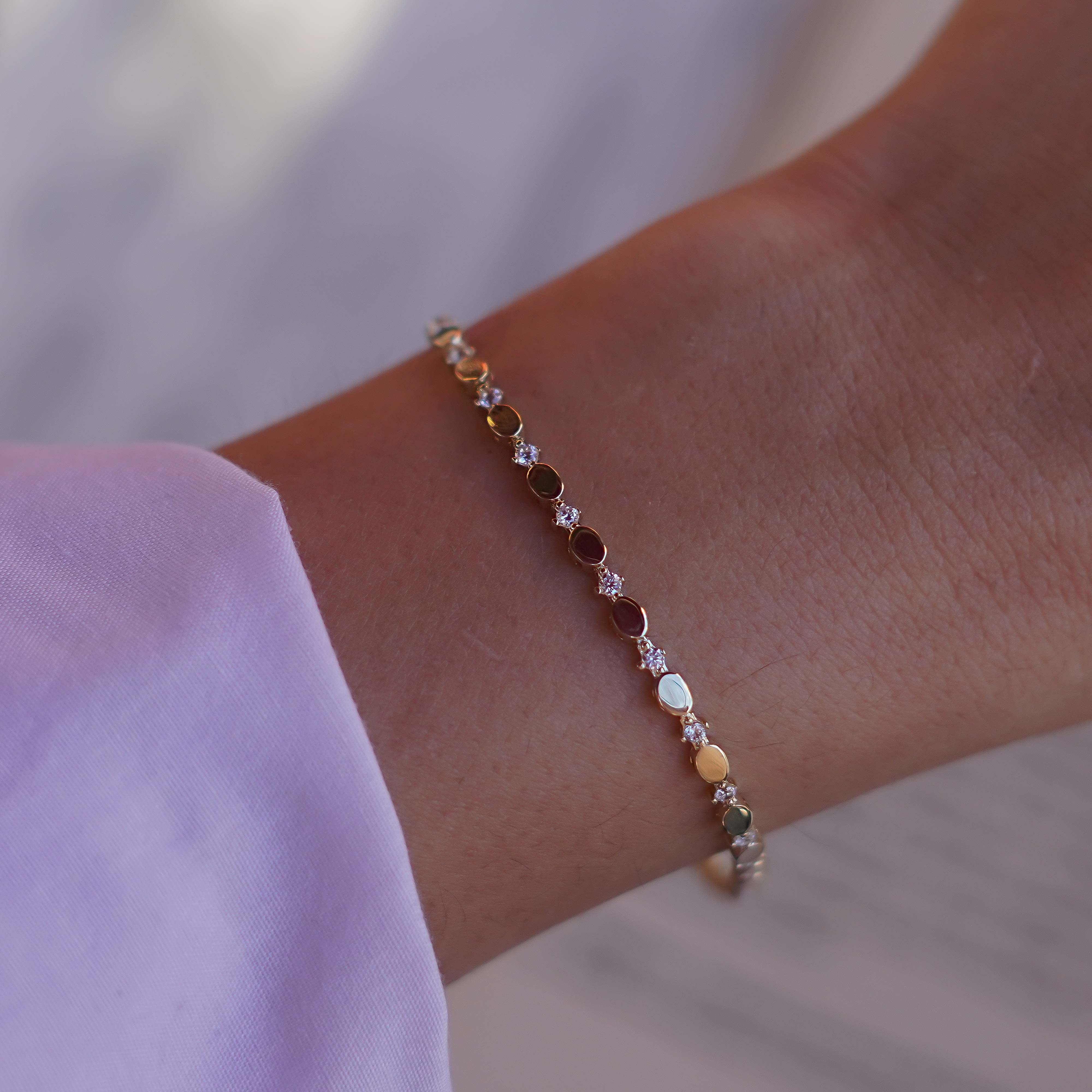 Taşlı Pul Bileklik