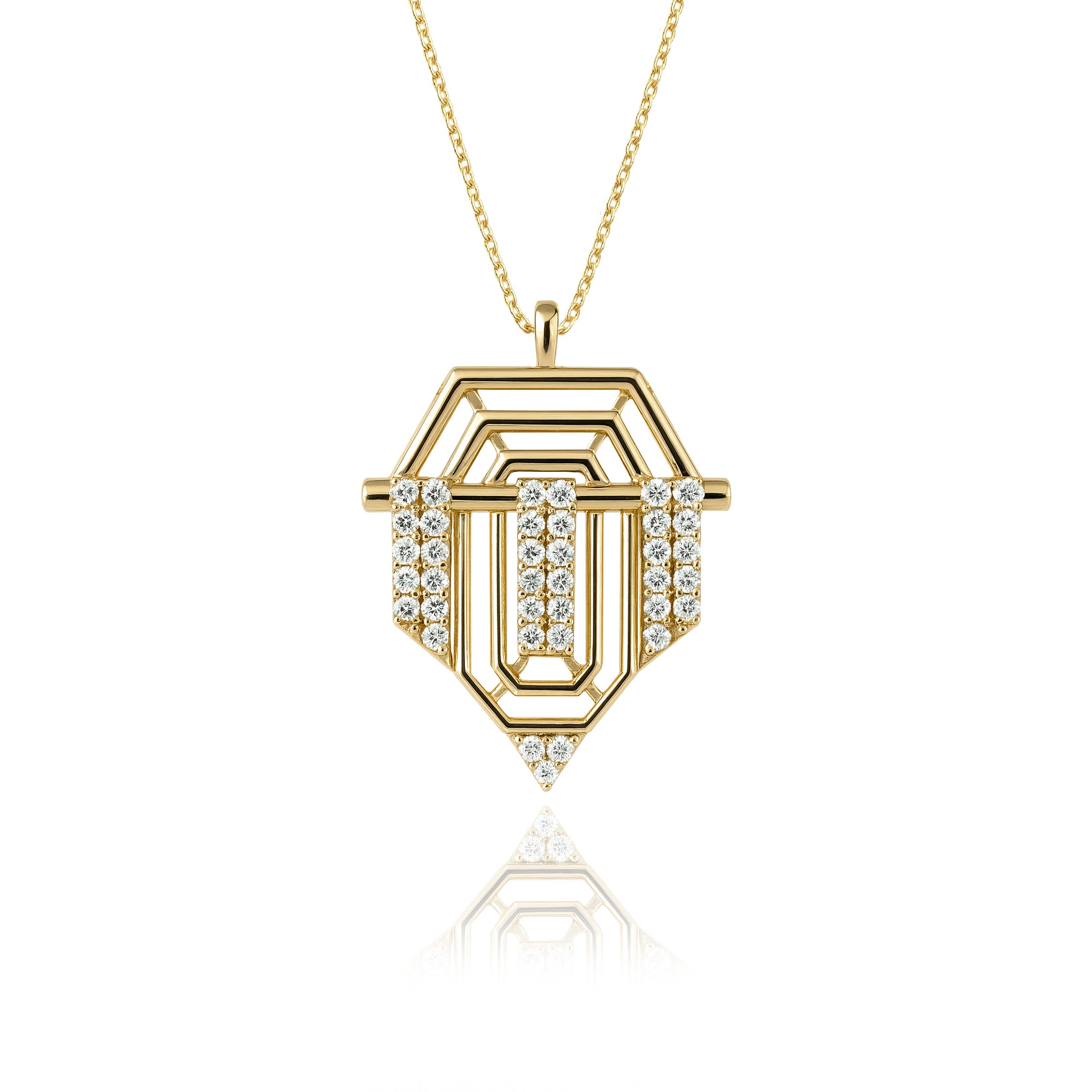 Taşlı Şövalye Kolye