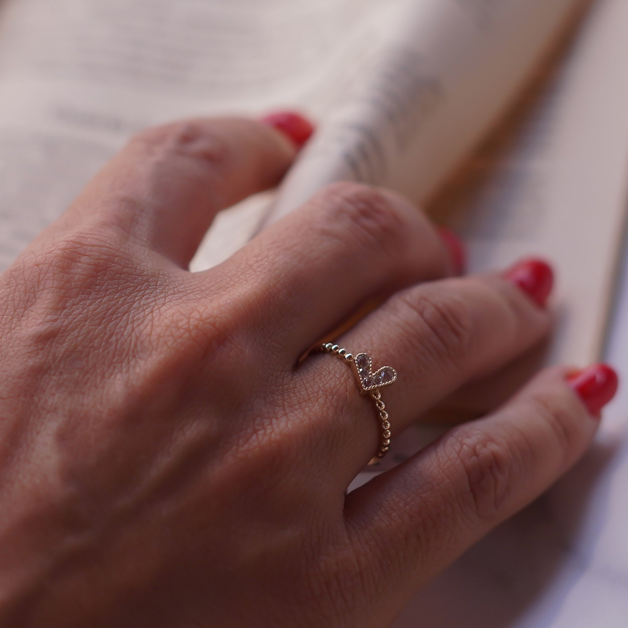 Top Top Kalp Yüzük