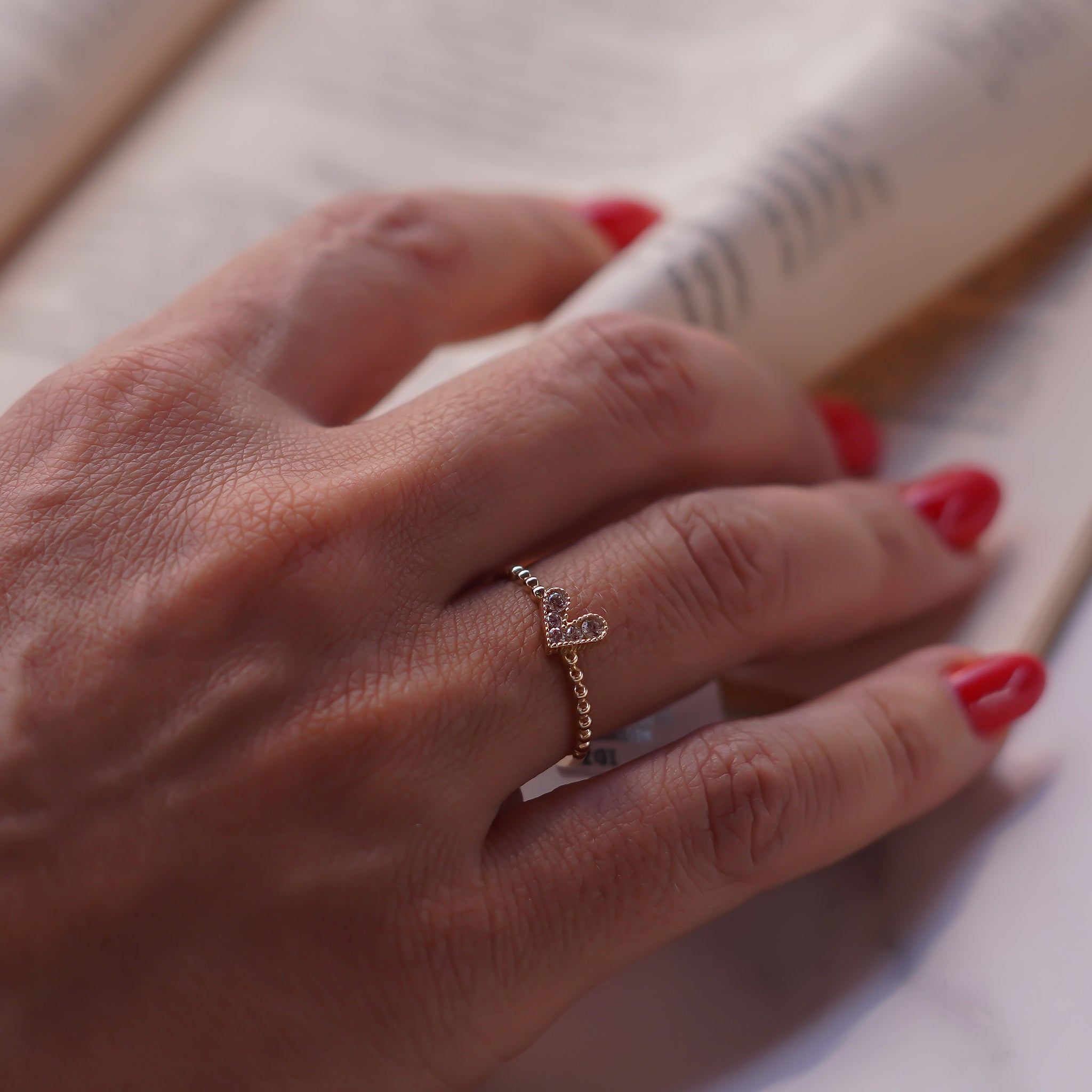 Top Top Kalp Yüzük