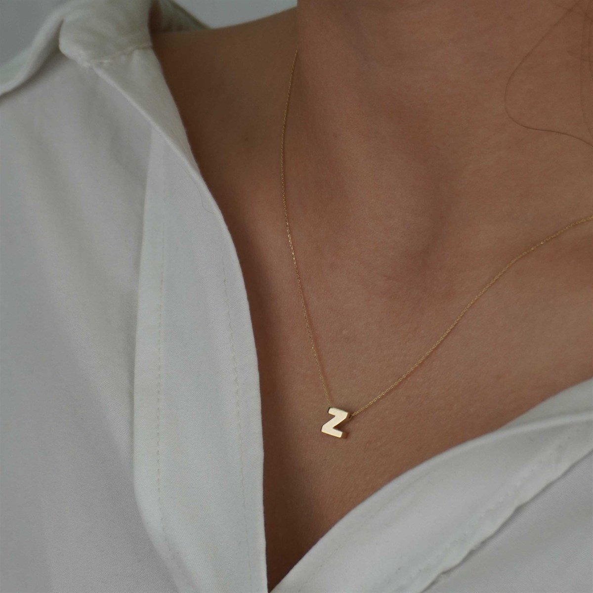 Üç Boyutlu Harf Kolye