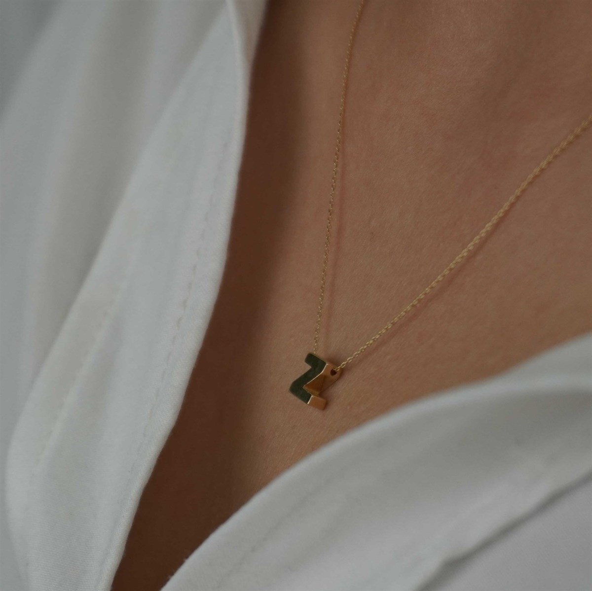 Üç Boyutlu Harf Kolye