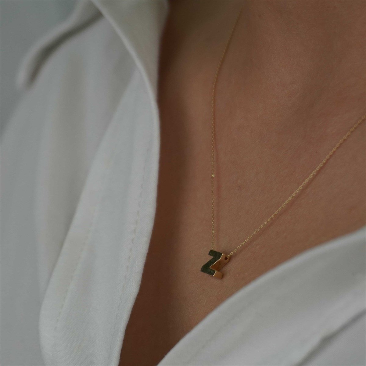 Üç Boyutlu Harf Kolye