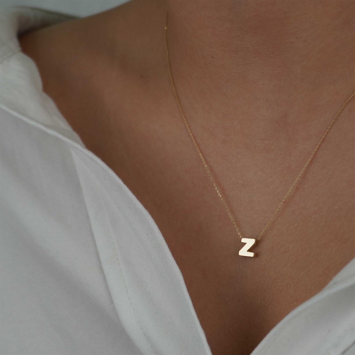 Üç Boyutlu Harf Kolye