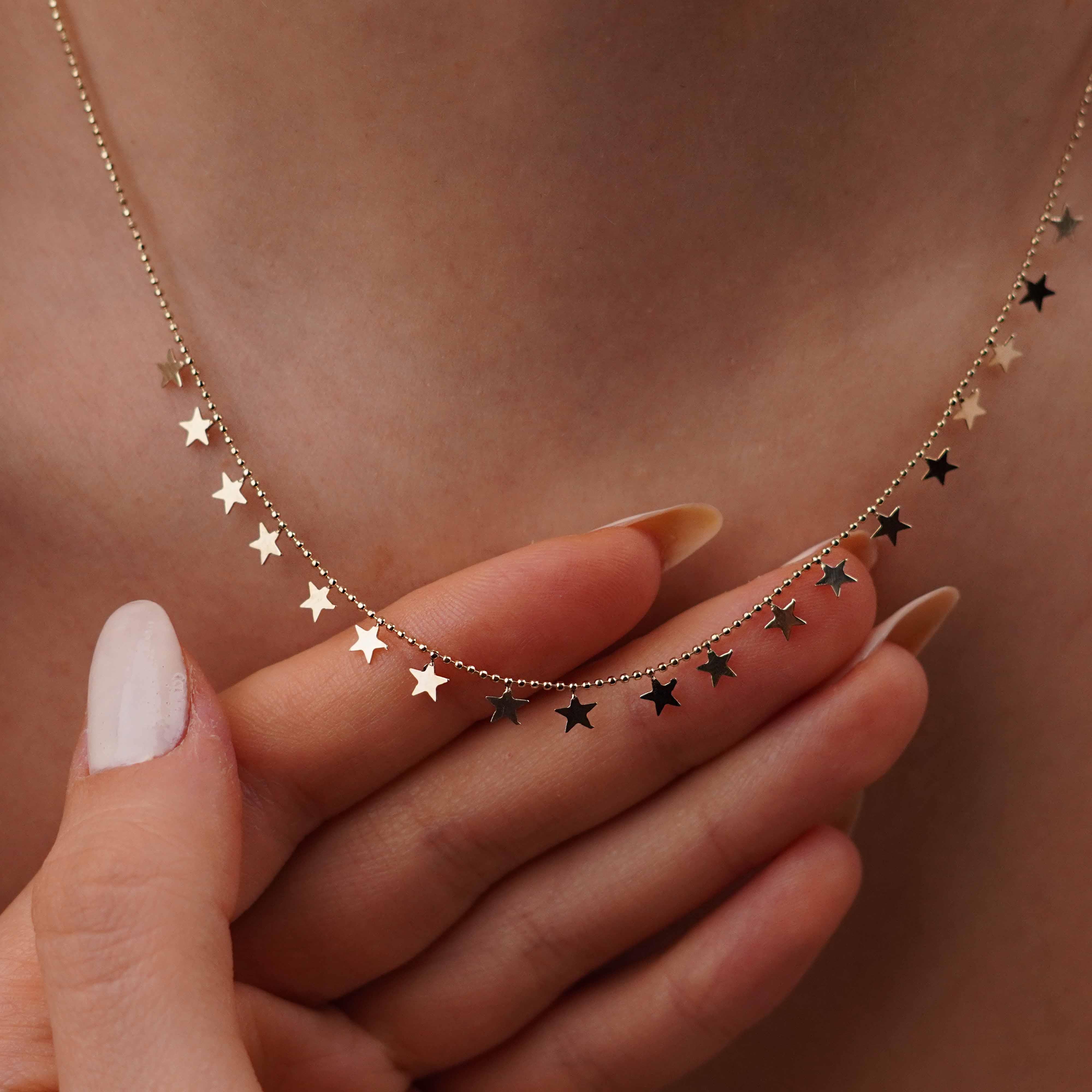 Yıldız Sıralı Kolye