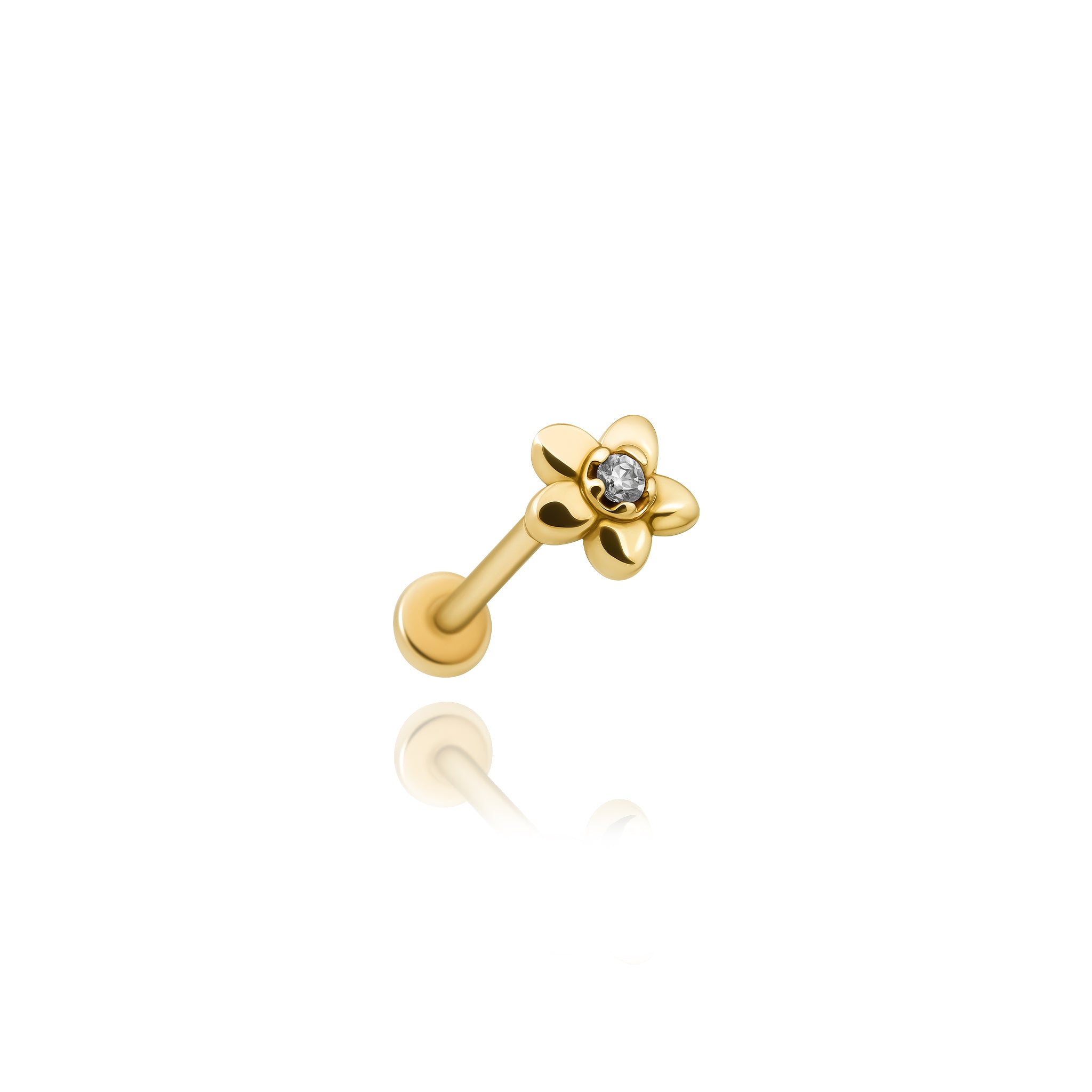 Çiçek Taşlı Piercing