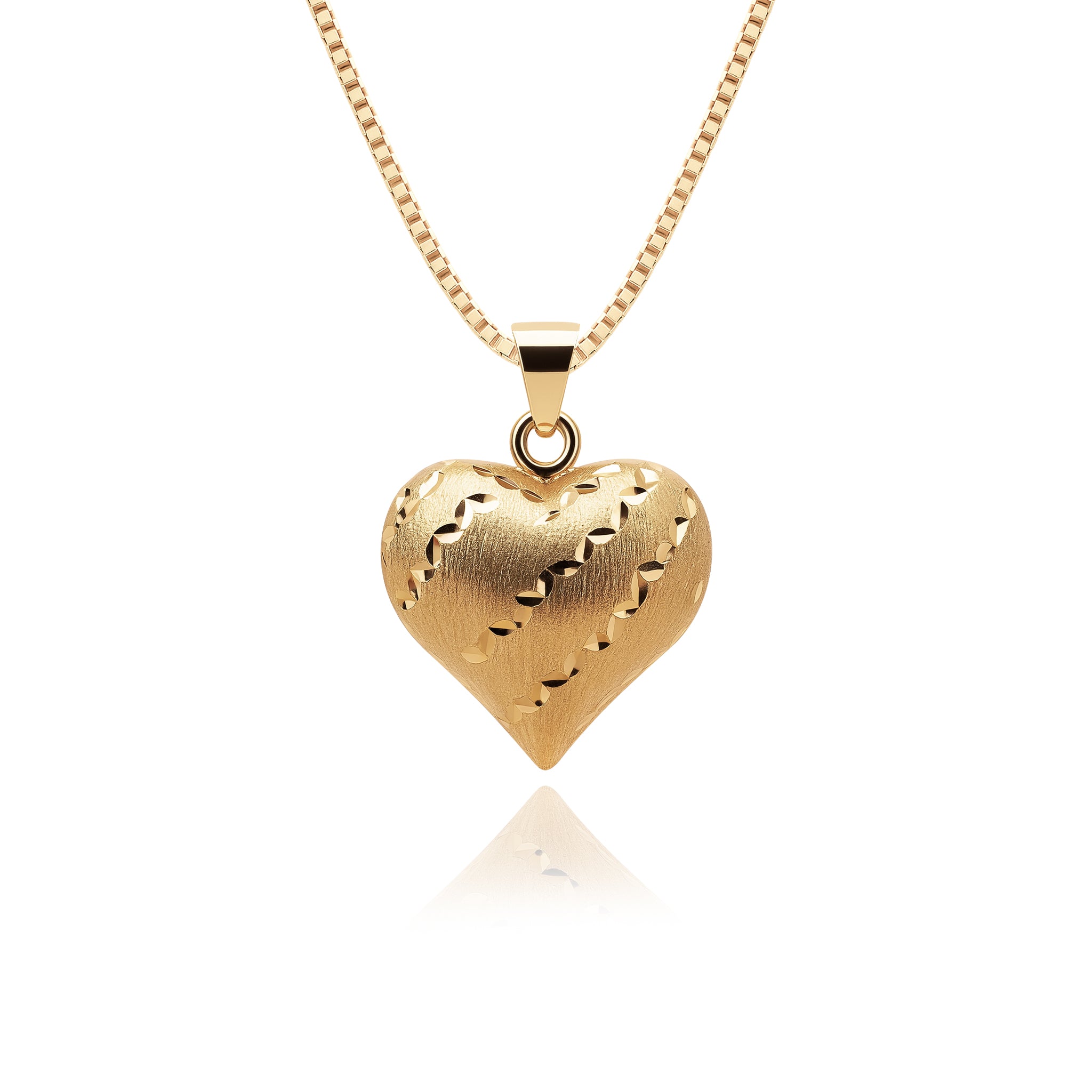 Çift Taraflı Kalp Kolye