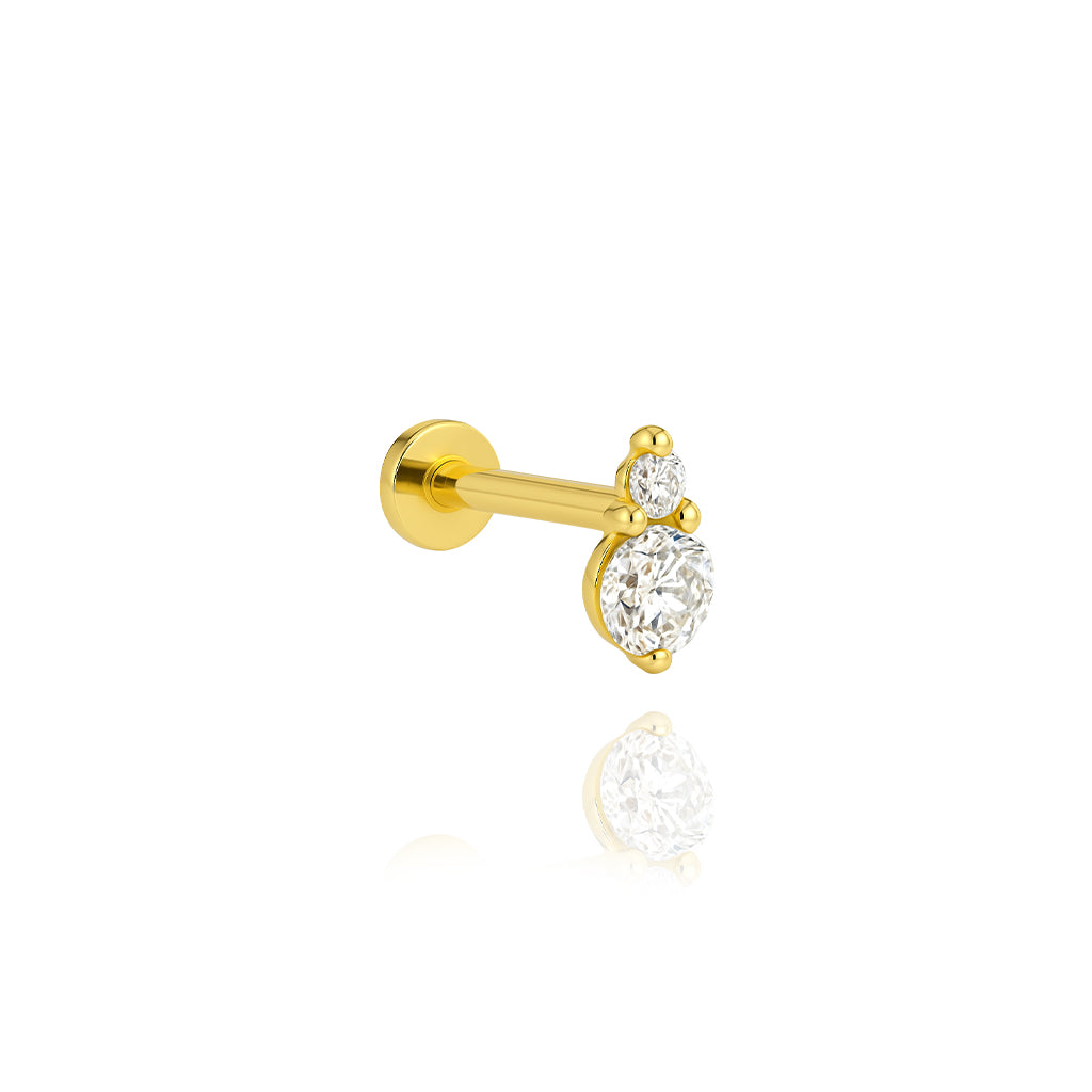Çift Taş Piercing
