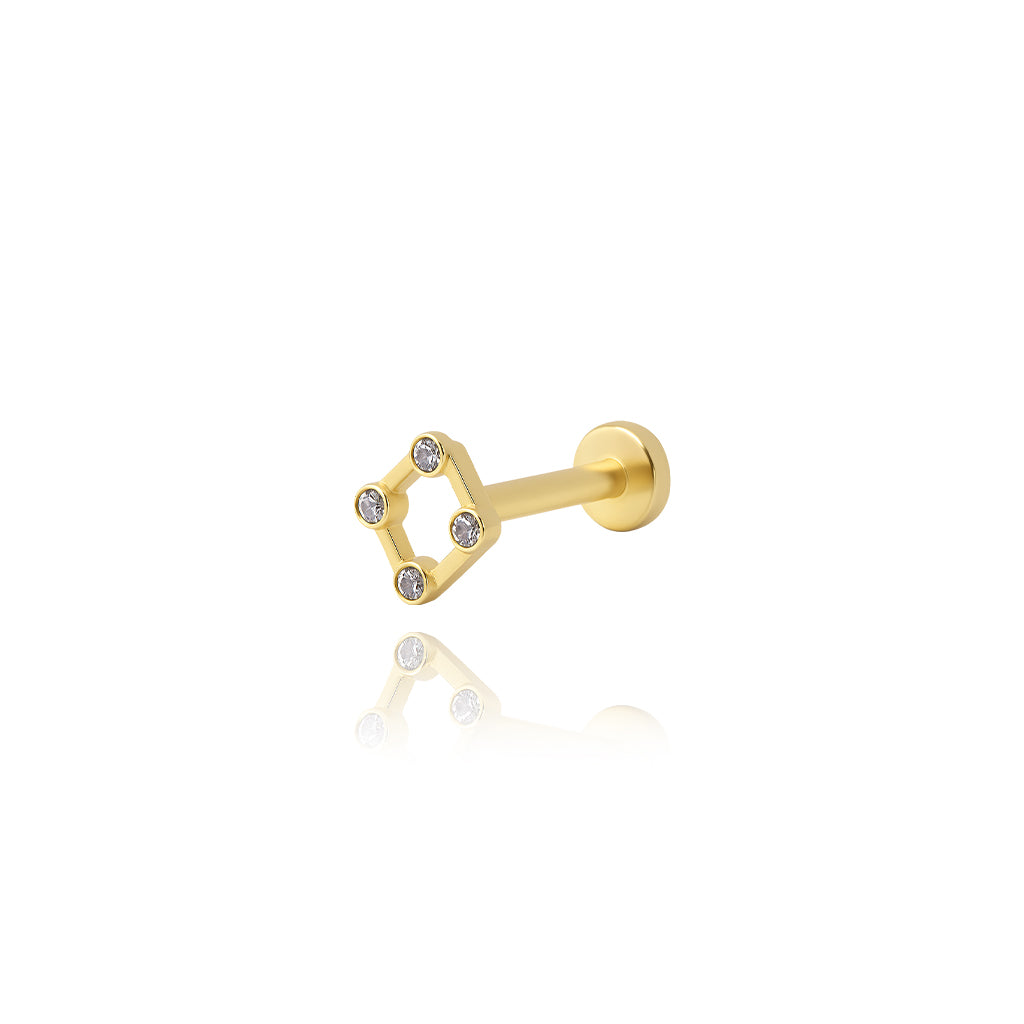 Çizgi Kare Piercing