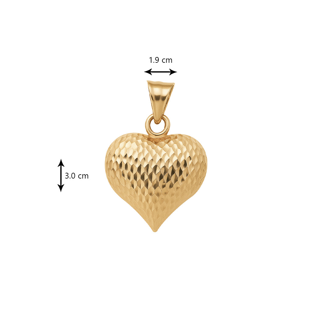 Dokulu Kalp Charm