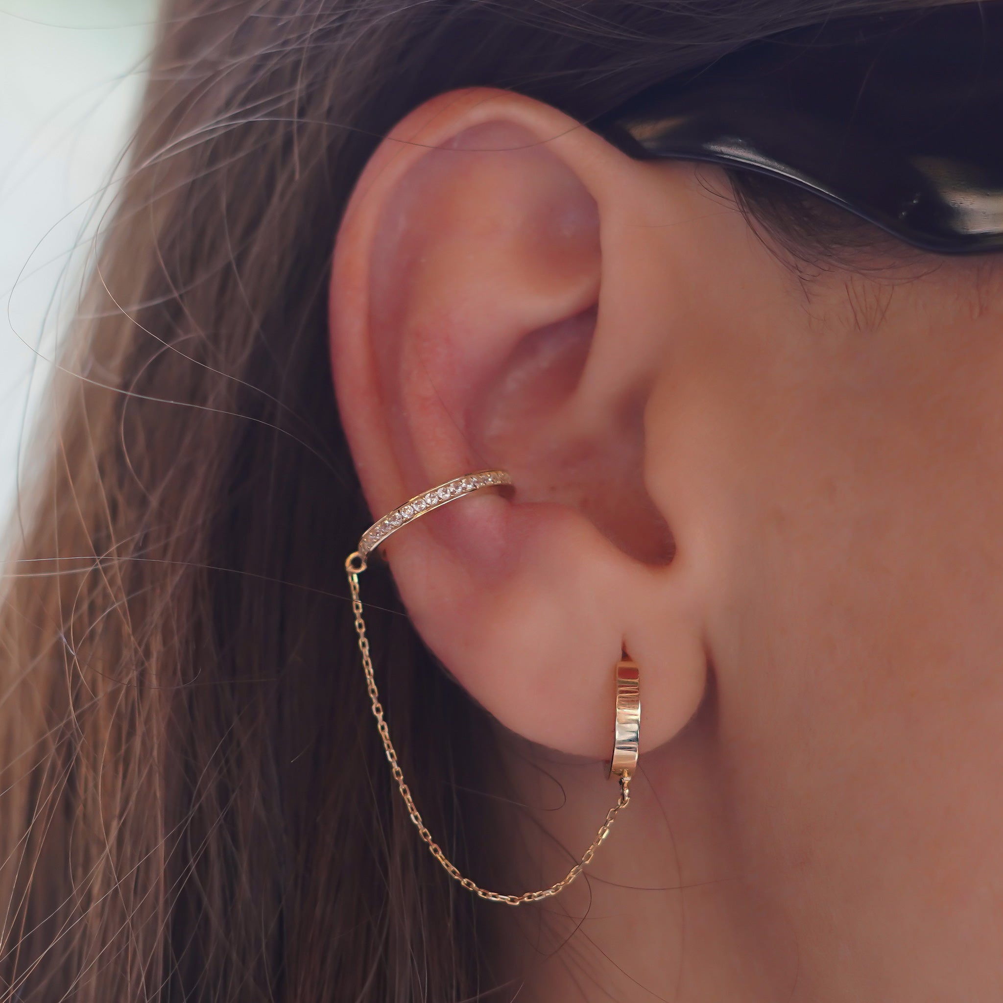 Elara Zincirli Ear Cuff