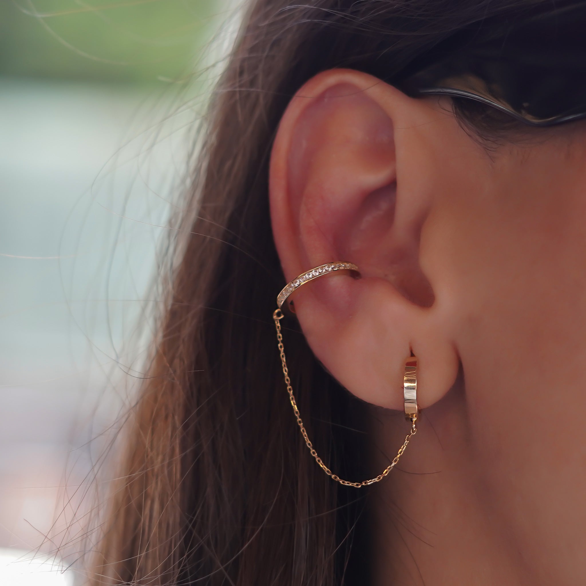 Elara Zincirli Ear Cuff