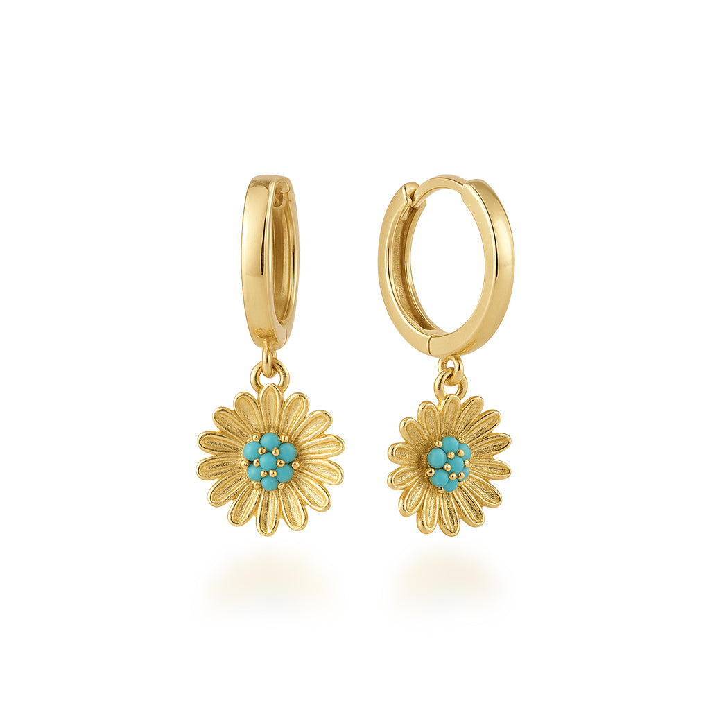 Firuze Çiçek Küpe