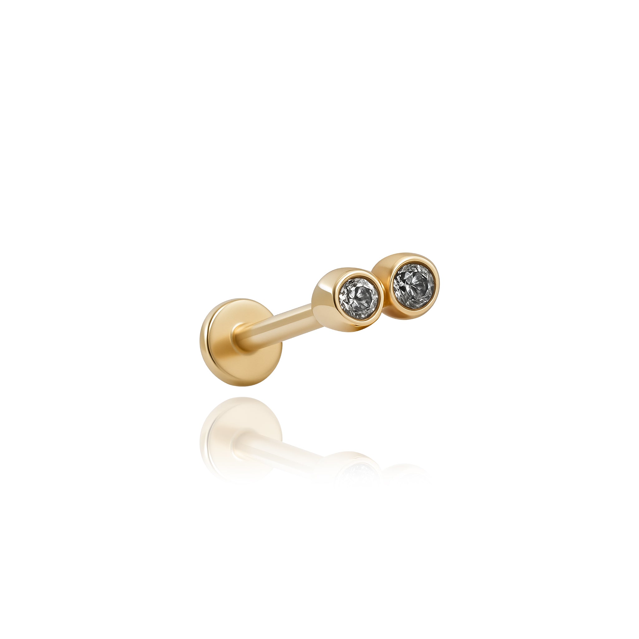 İki Taşlı Piercing