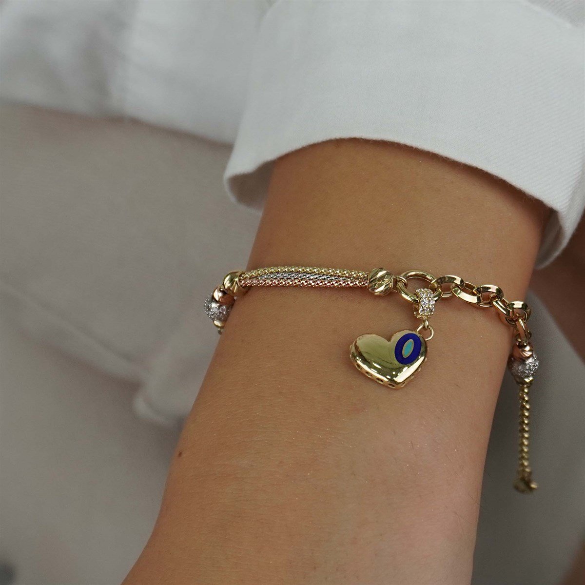 Kalp Charm Bileklik
