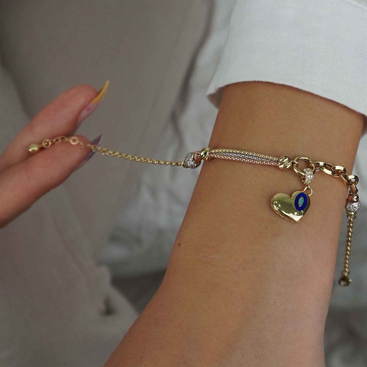 Kalp Charm Bileklik