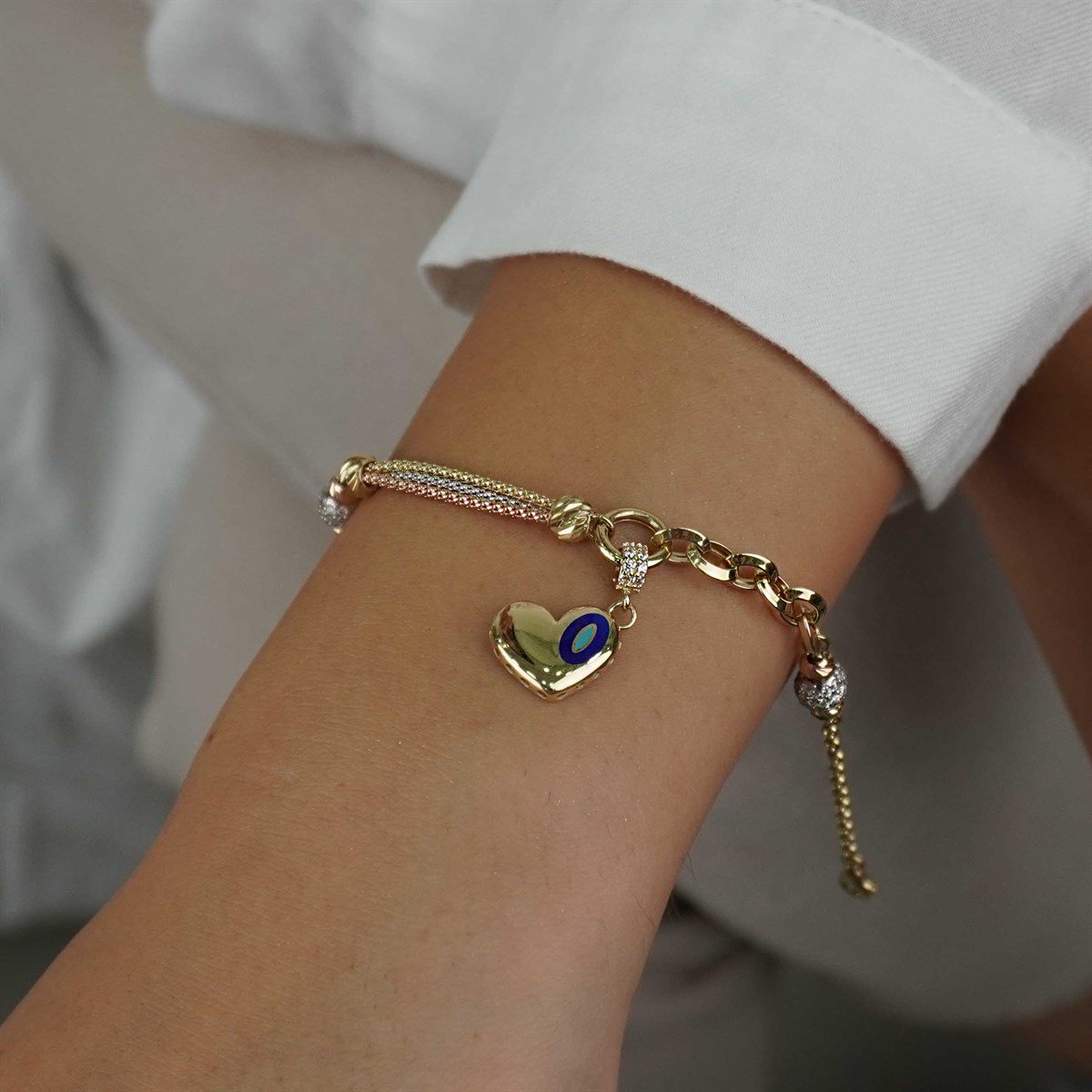 Kalp Charm Bileklik