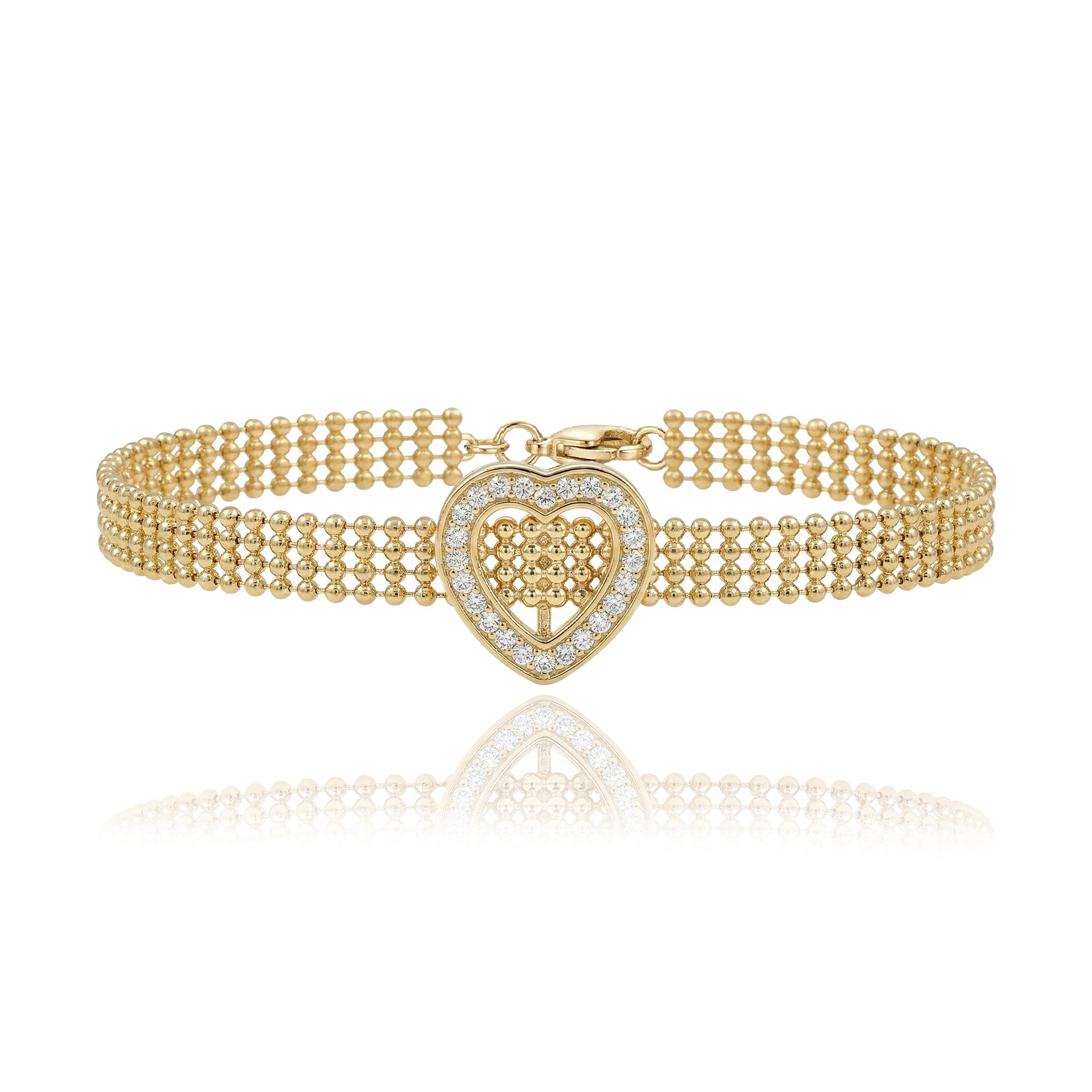 Kalp Top Top Bileklik