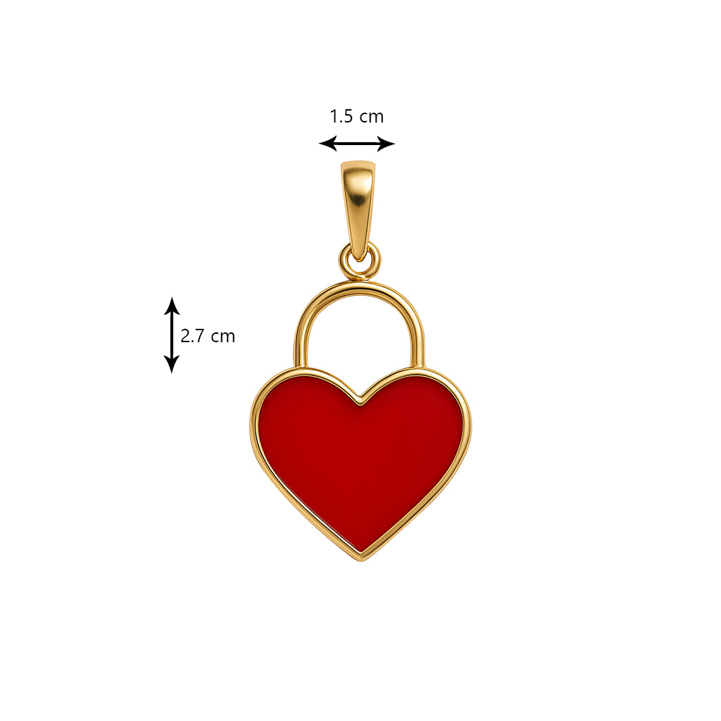 Kilit Kalp Charm