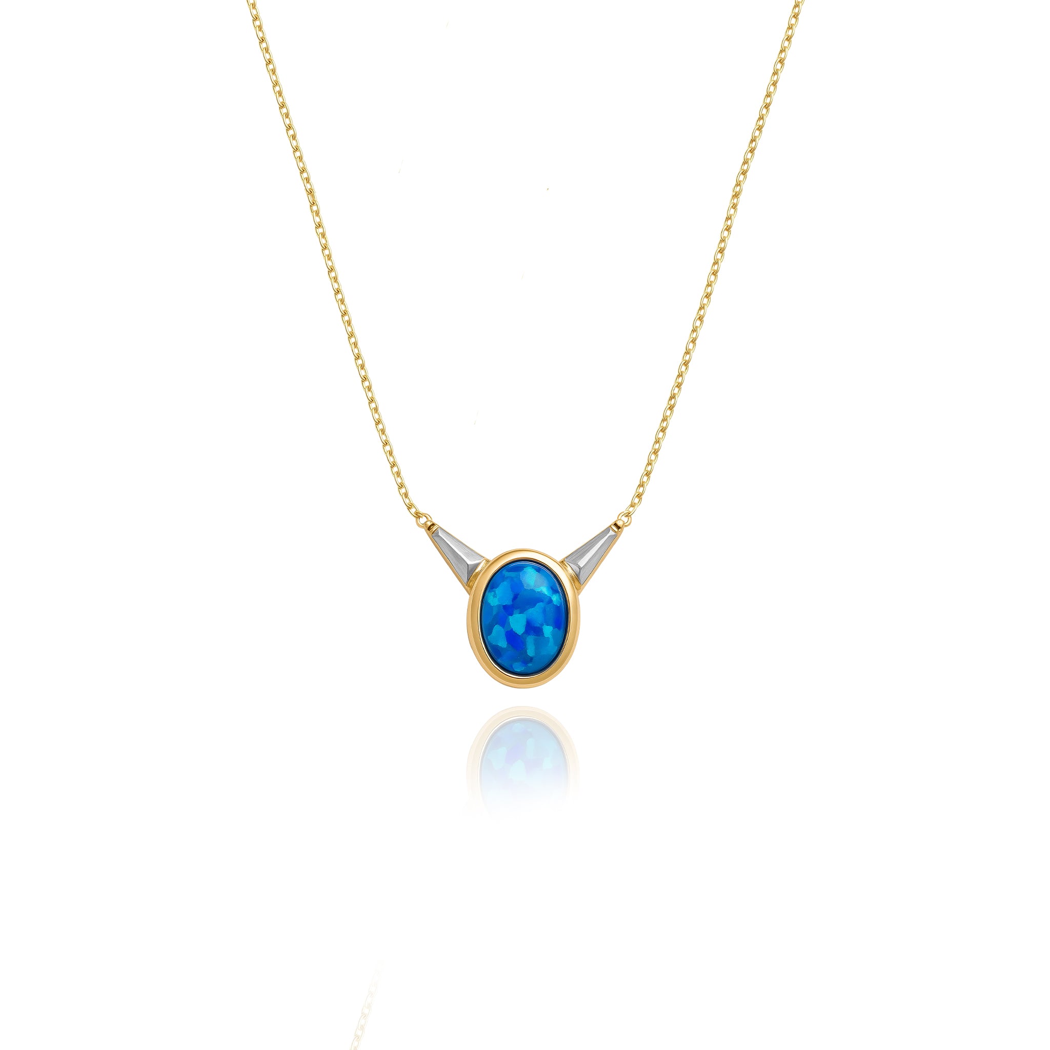 Mavi Opal Kolye