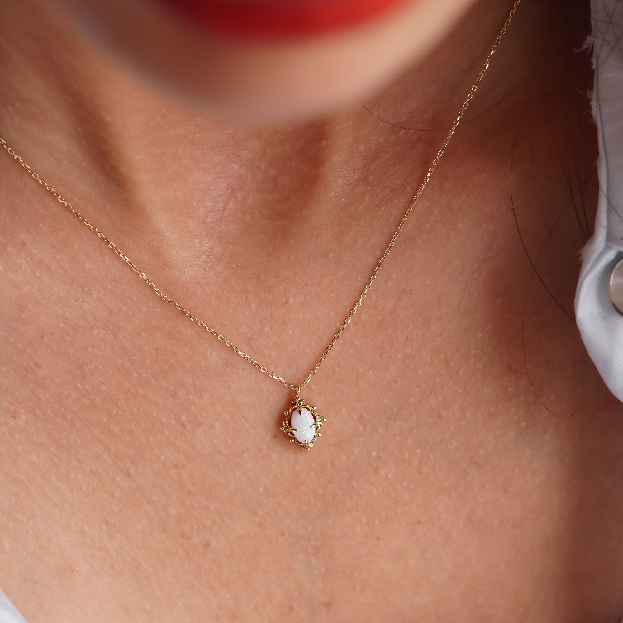 Opal Retro Kolye