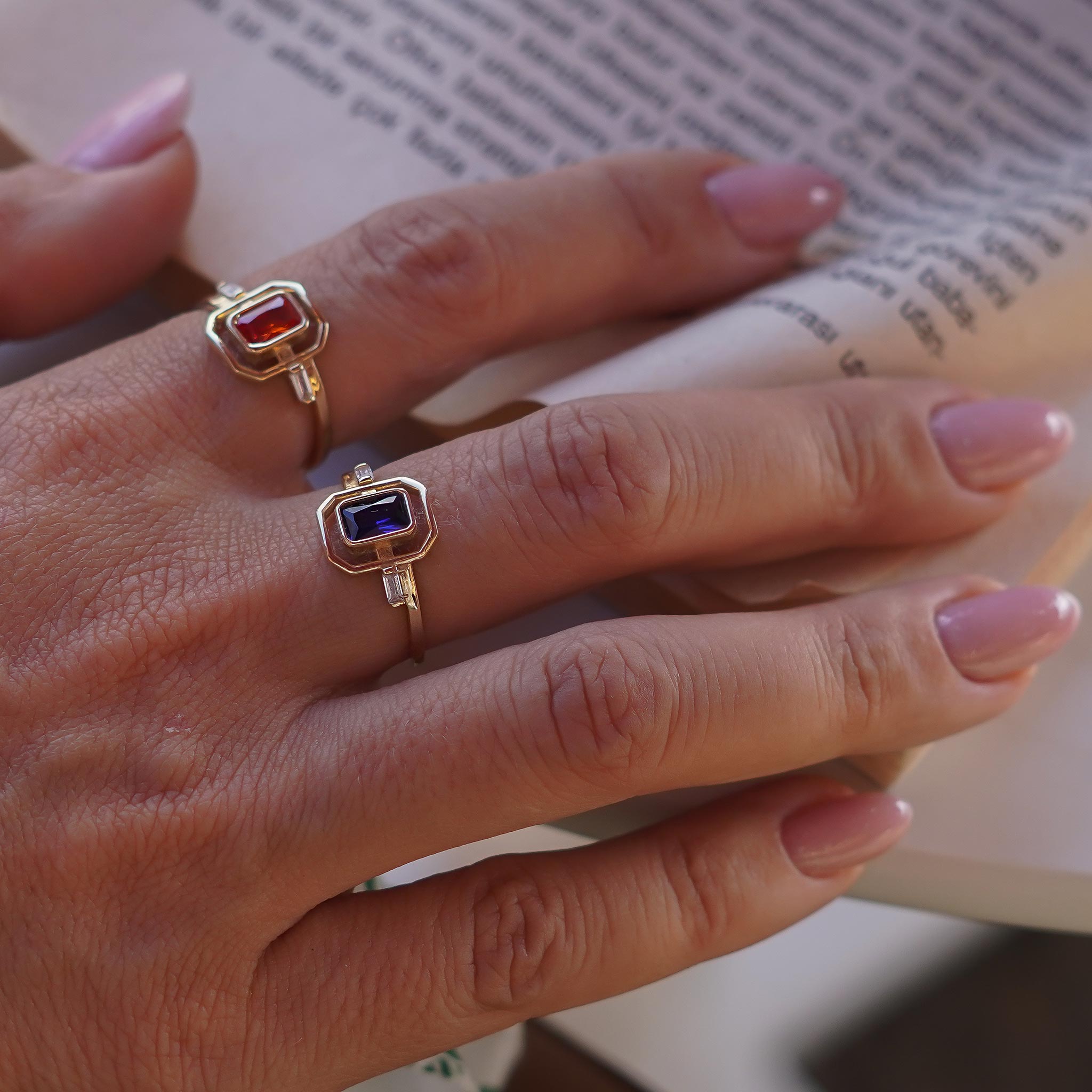 Renkli Baget Yüzük