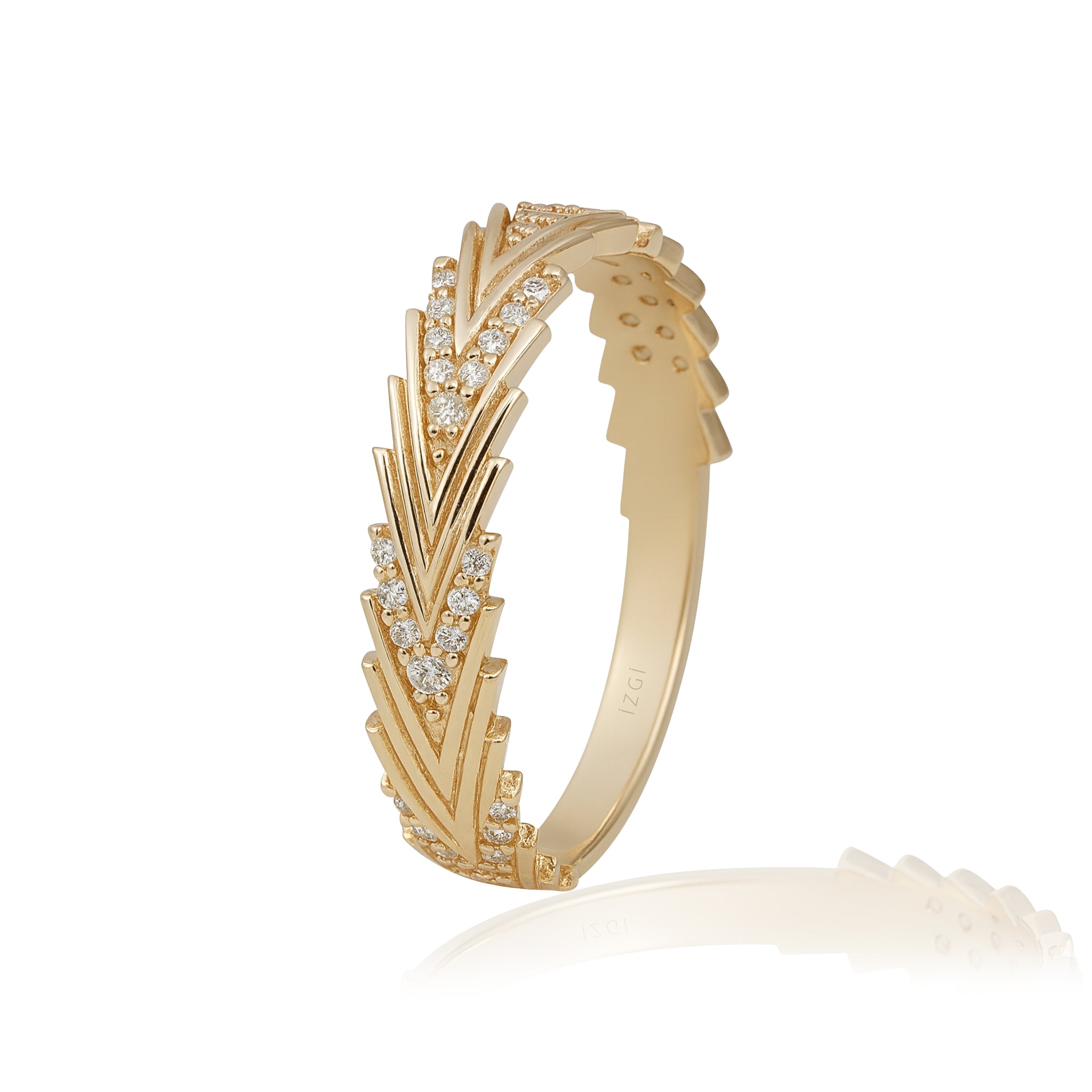 Taşlı Balık Sırtı Yüzük