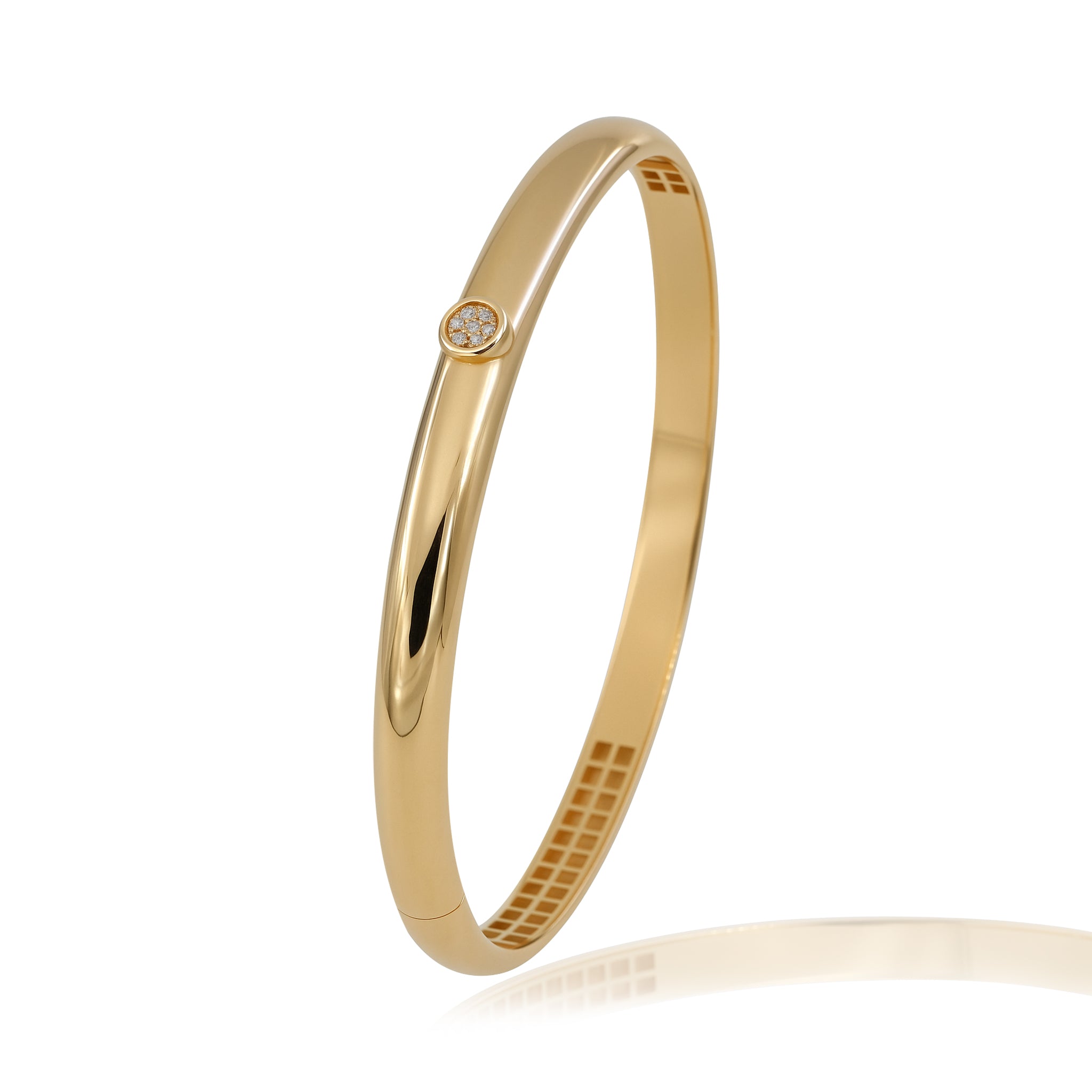 Taşlı Bombeli Bilezik