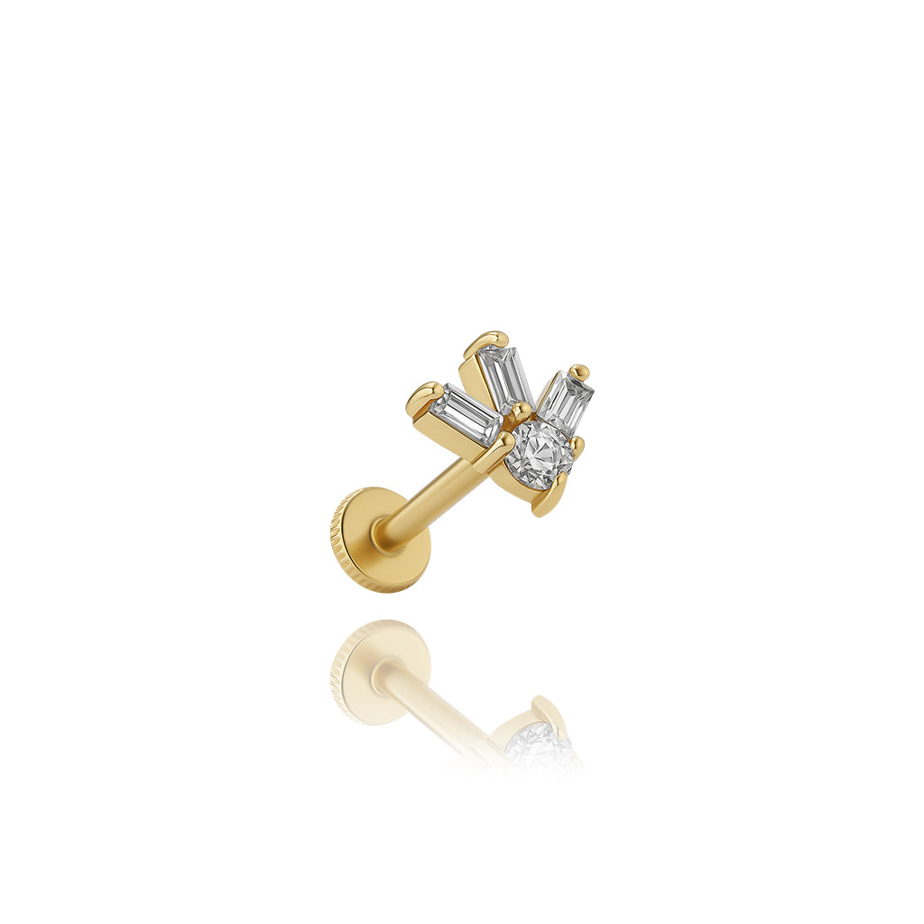 Taşlı Ok Piercing