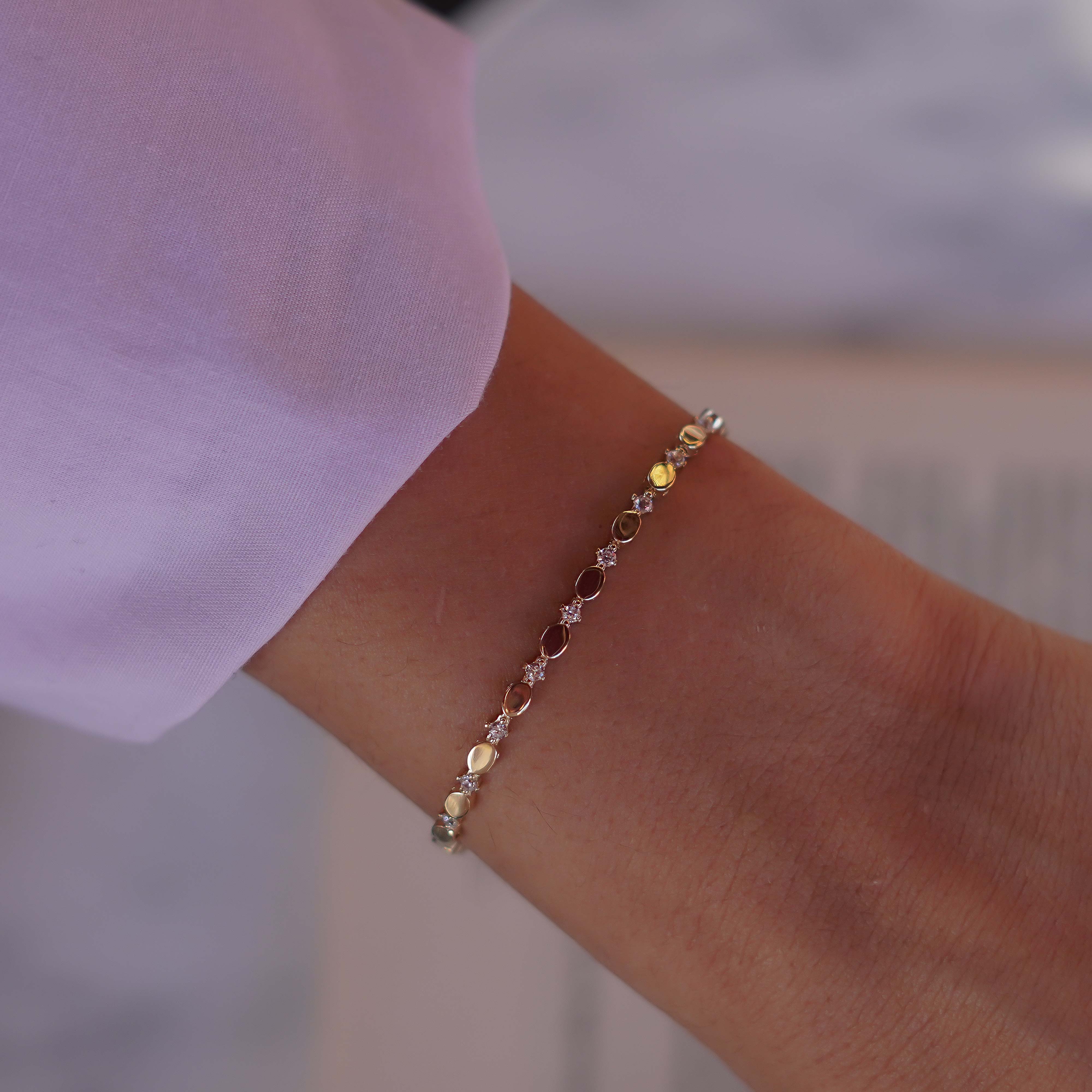 Taşlı Pul Bileklik