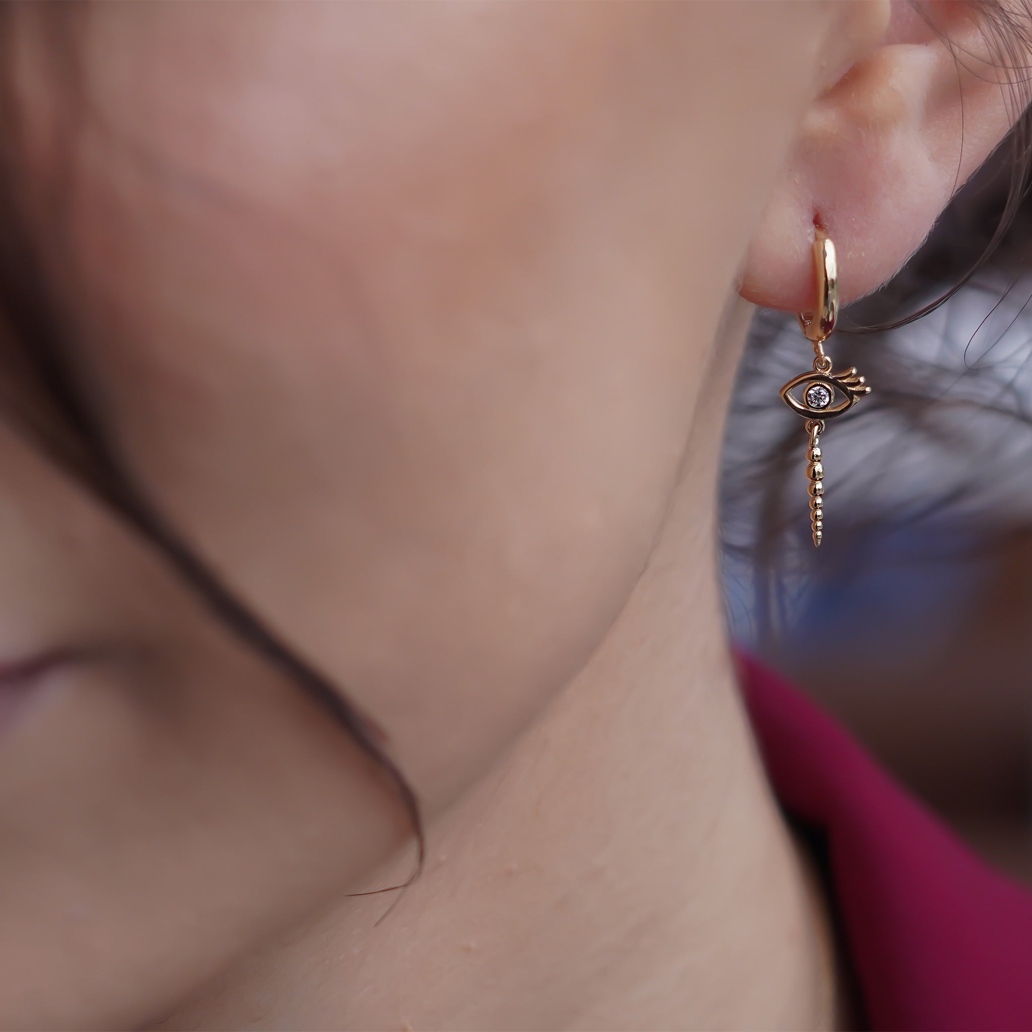 Top Top Kirpik Küpe