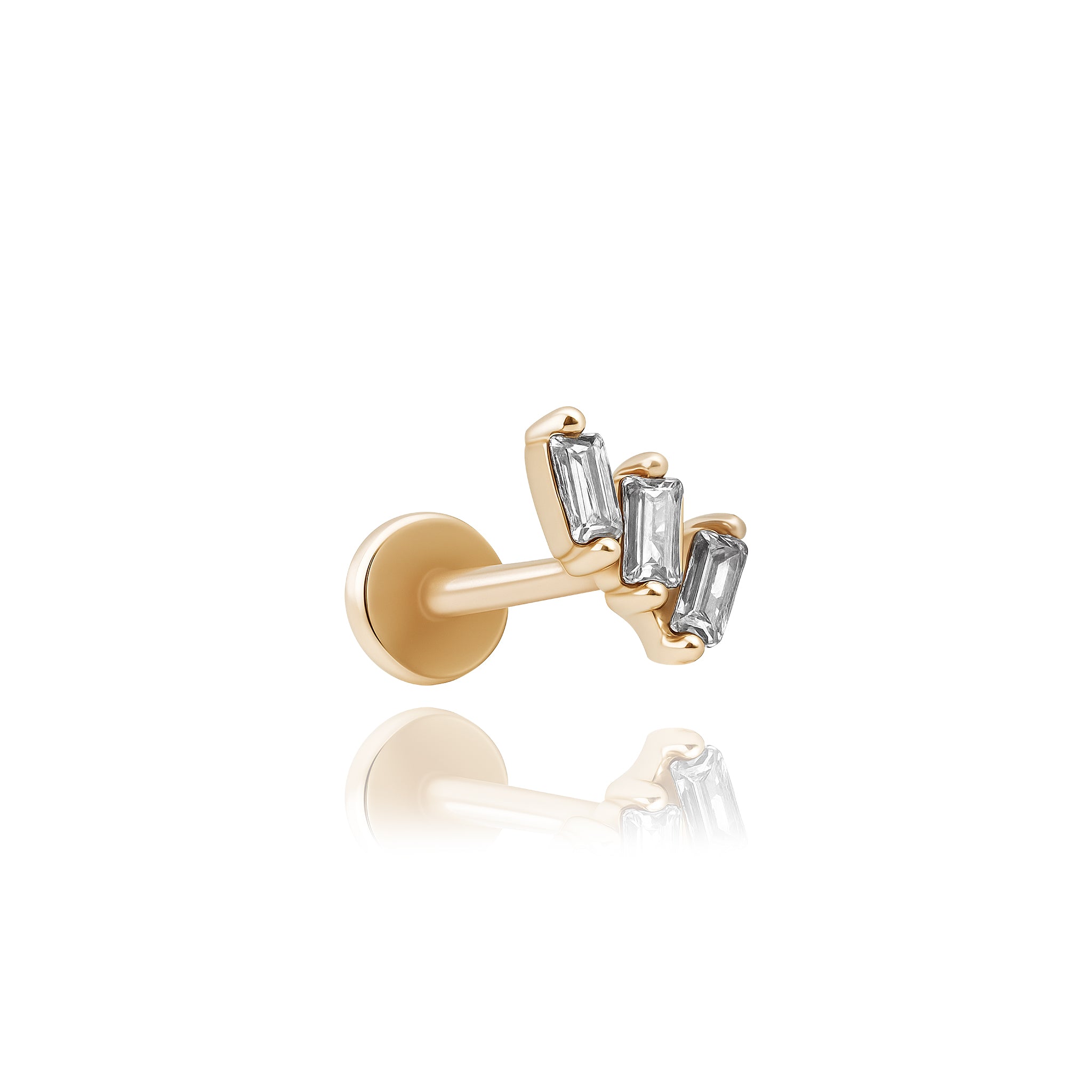 Üç Taş Baget Piercing