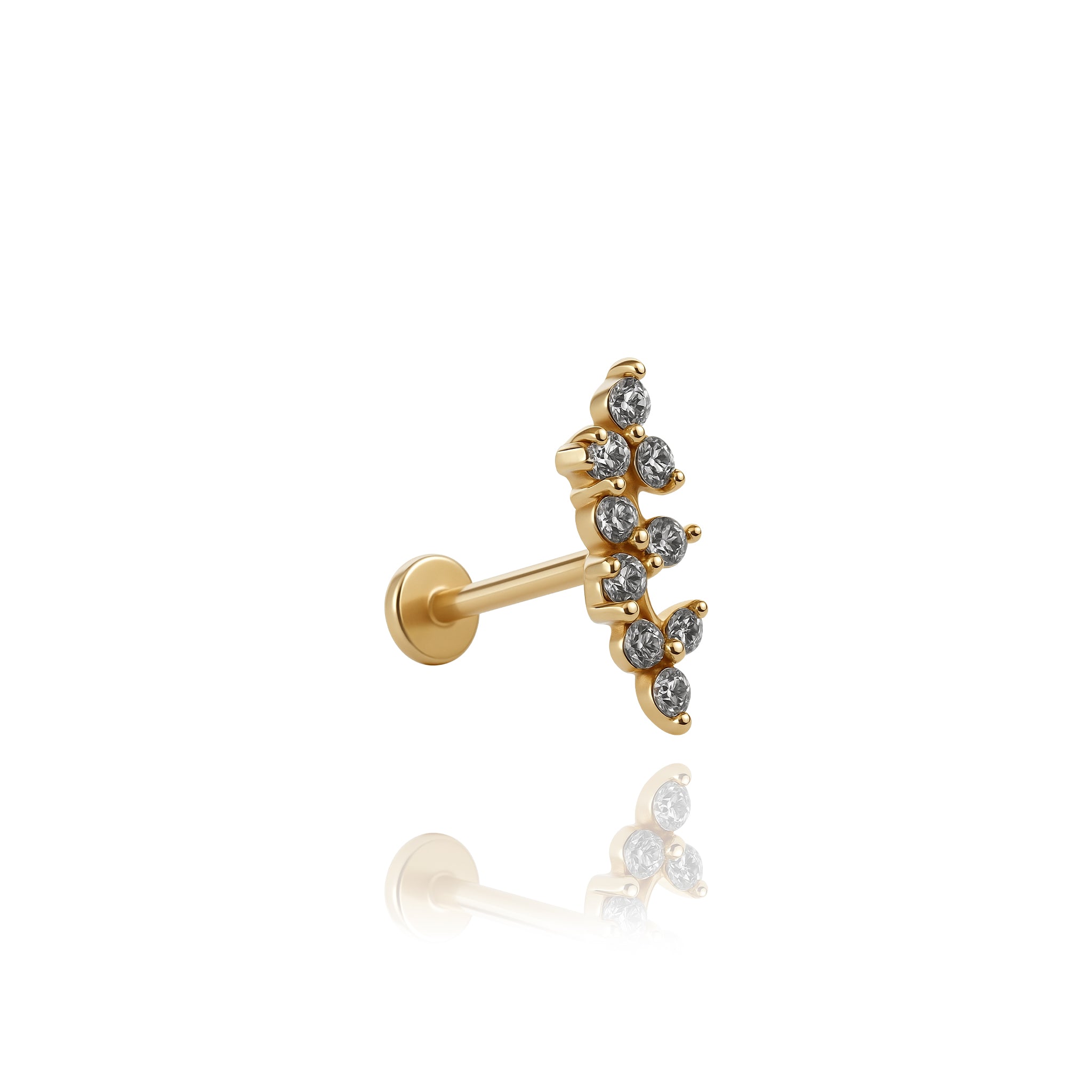 Üçlü Çiçek Piercing